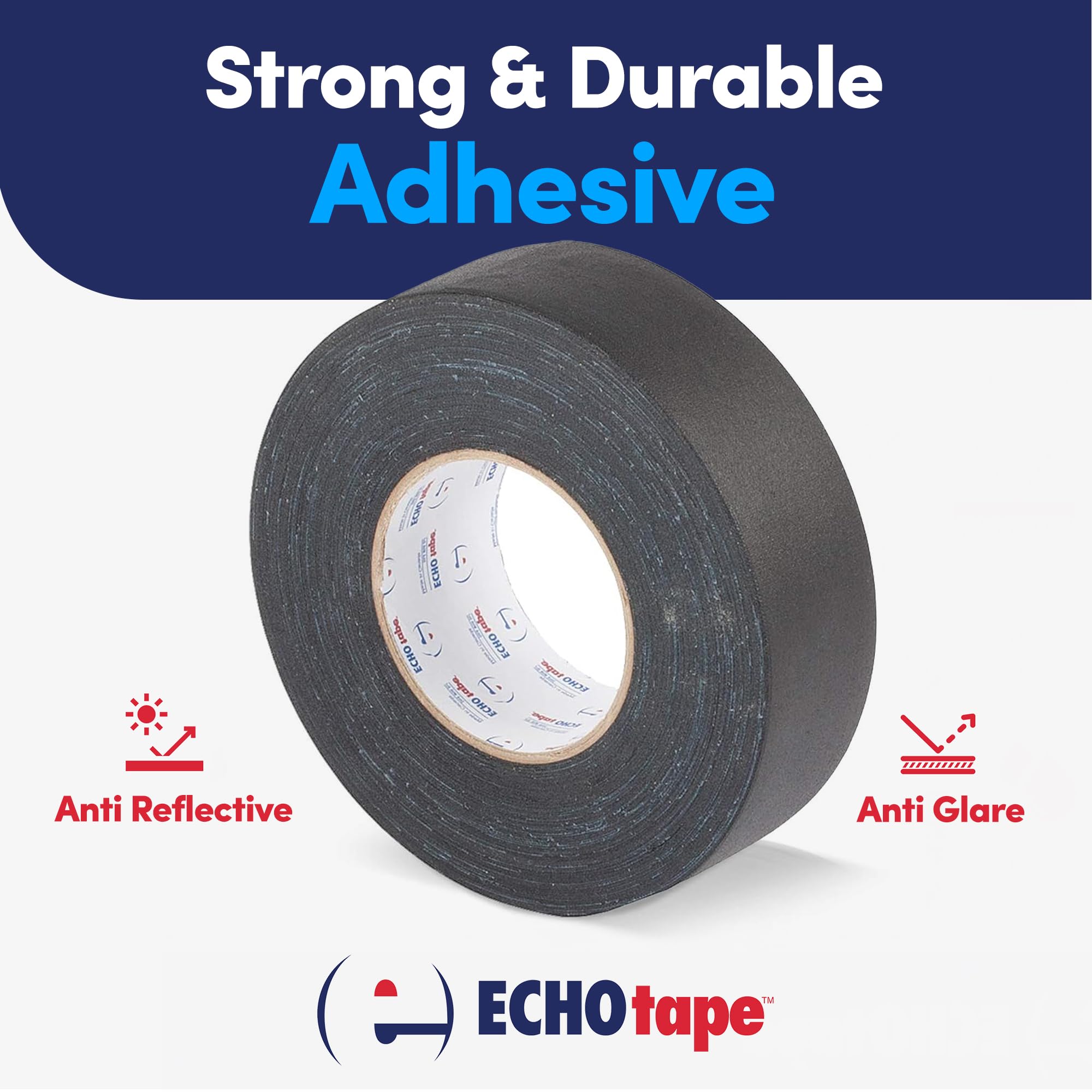 Professional Matte Black Gaffers Tape - 1.89