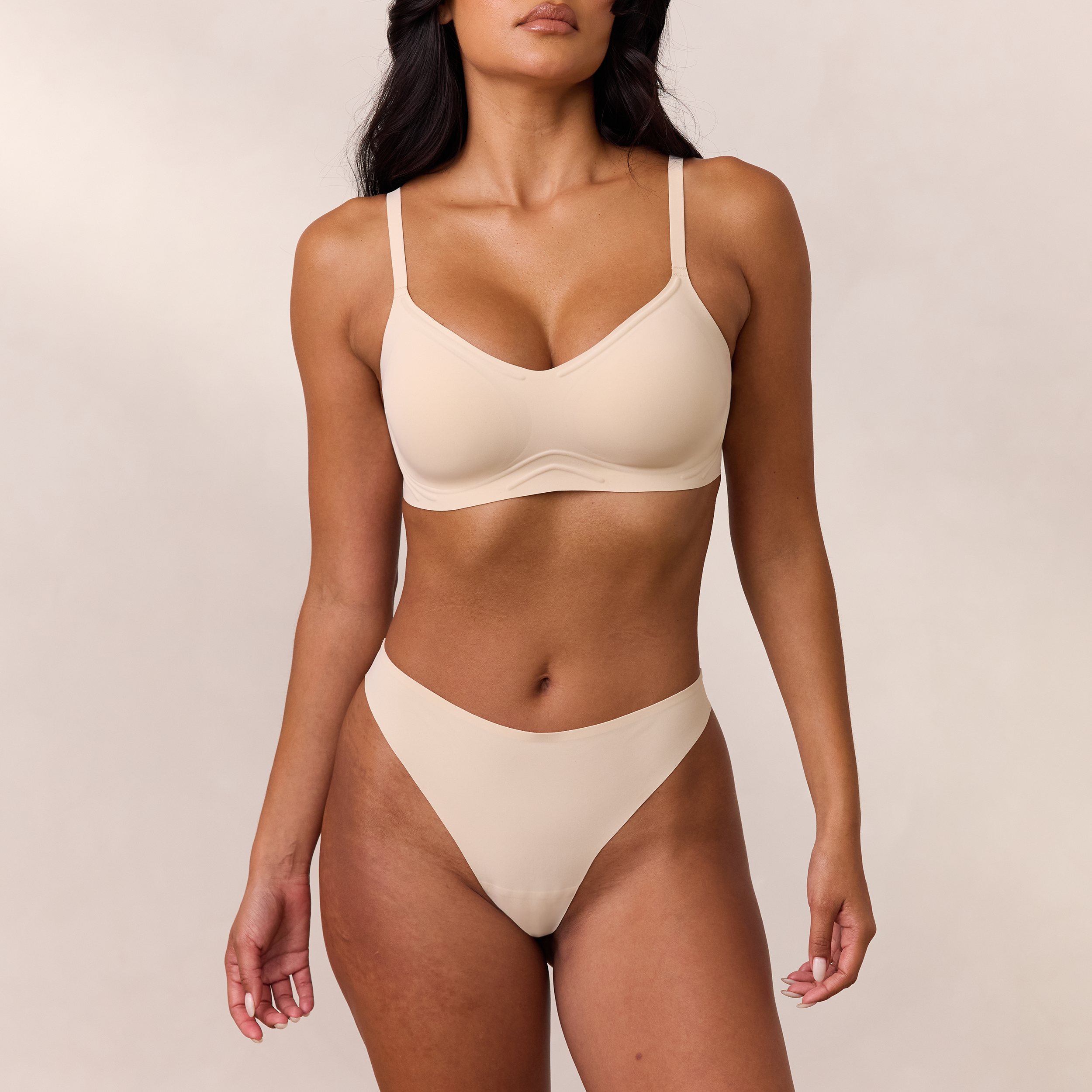 Everyday Flex Bralette - Comfortable Wireless Bra for Women - Soft Vanilla Color - Perfect for Yoga, Lounge & Sleepwear
