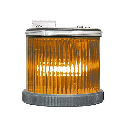 FMX 70mm Bulb-Type Light Module - Flashing Amber LED/Incandescent Warning Light - 24-240VAC - UL Type 4X & IP66 Rated - Ideal for Industrial Equipment, Traffic Signals, and Emergency Vehicle Lighting