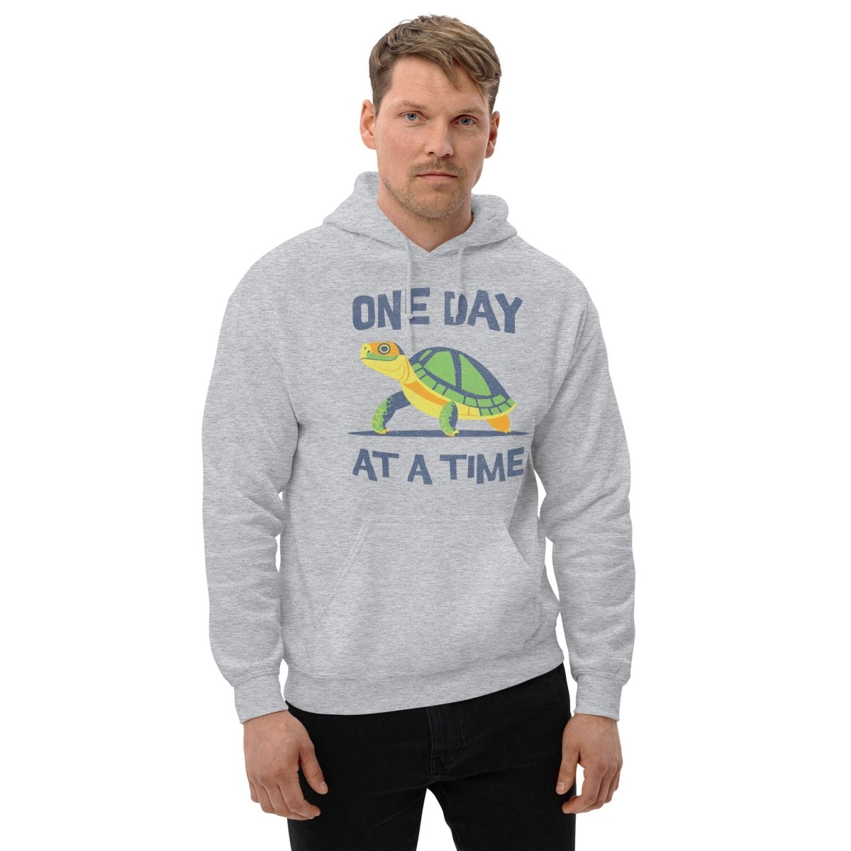 Resilient Turtle Hoodie - Motivational Sobriety Apparel for Daily Wear | Perfect for Recovery Meetings & Sober Living Support