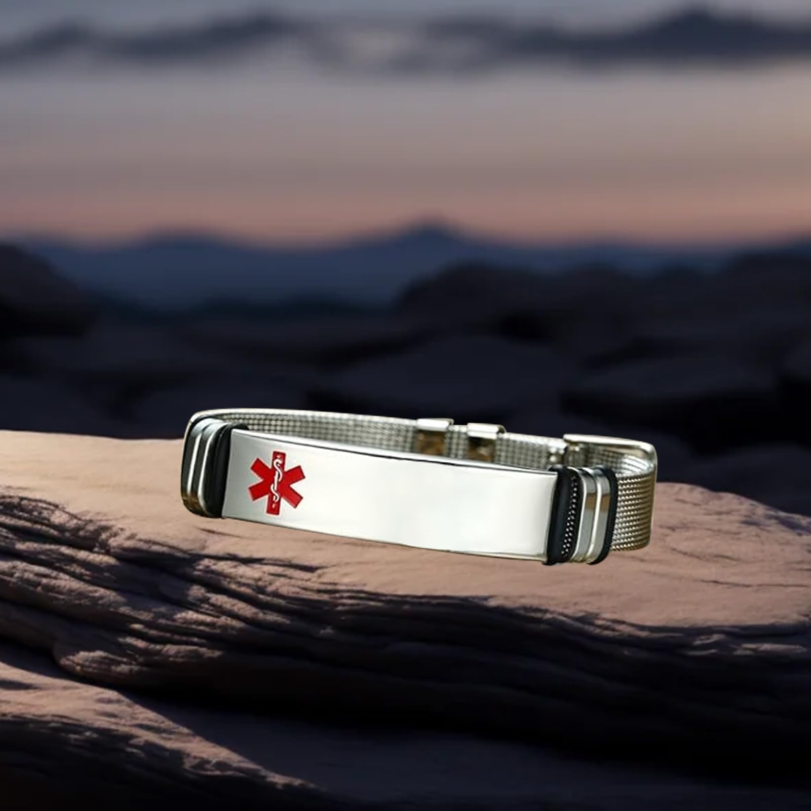 Custom Medical Alert ID Bracelets for Men & Women - Personalized Silicone Name & Medic Info Engraved - Perfect for Emergency Situations & Daily Wear