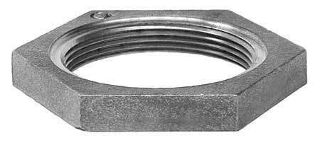 1/2 Inch Malleable Iron Hex Locknut Class 150 - Heavy Duty Pipe Fitting for Plumbing, Gas Lines & Industrial Applications