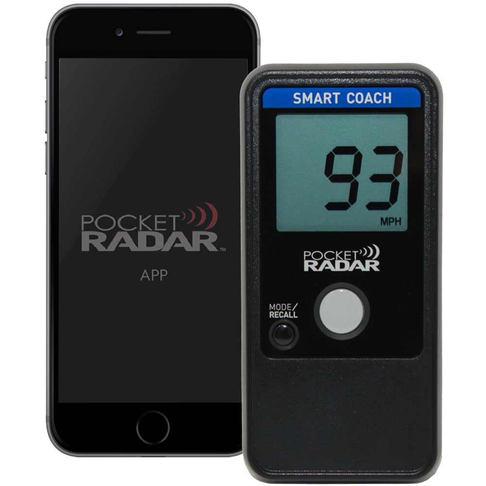 Pocket Radar Smart Coach Radar SR1100 - Baseball & Softball Speed Training Tool for Coaches & Players | Perfect for Pitching, Batting & Fielding Practice