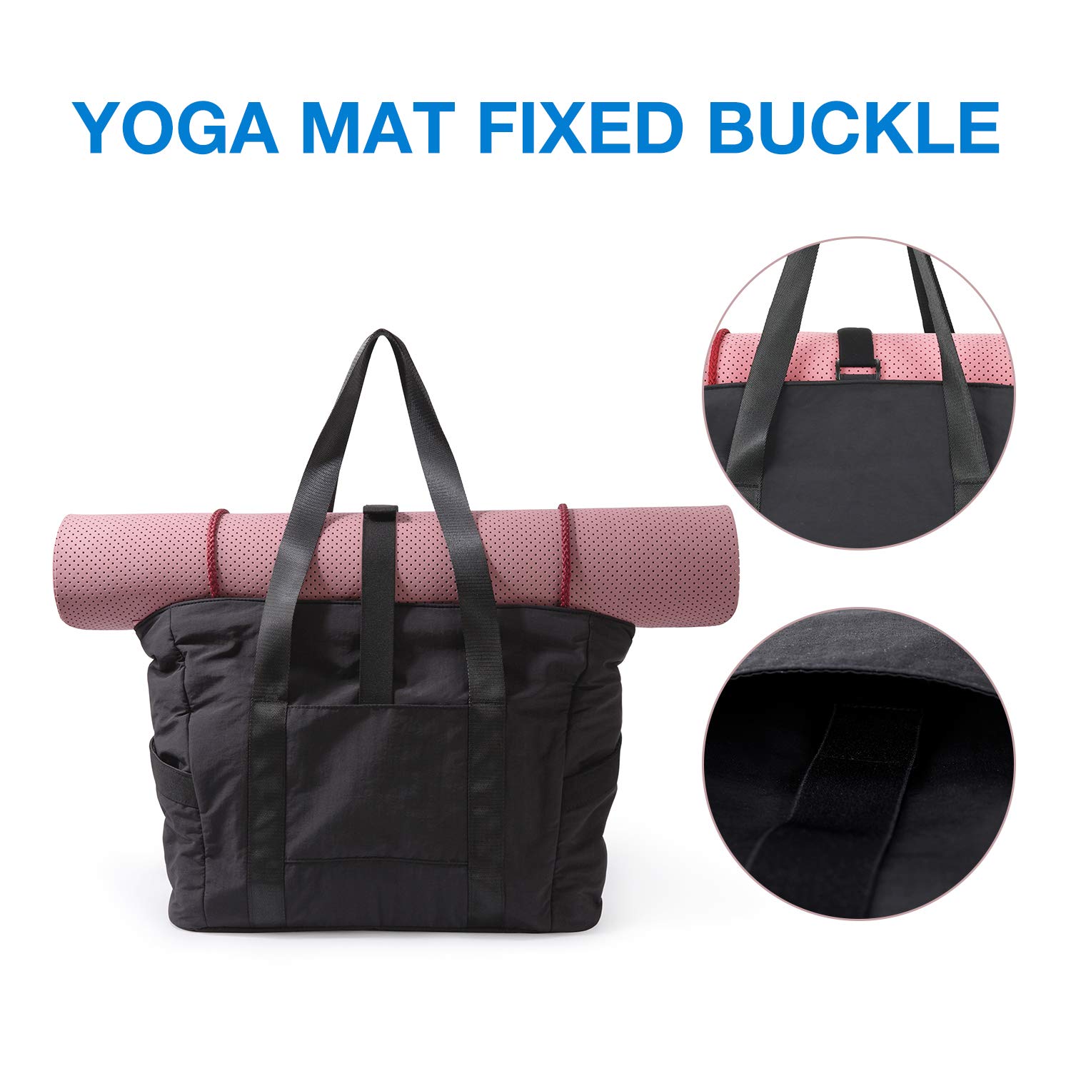 BAGSMART Large Tote Bags for Women with Travel Duffel Bag - Stylish Carryall for Work, Gym, Weekend Getaways & Air Travel
