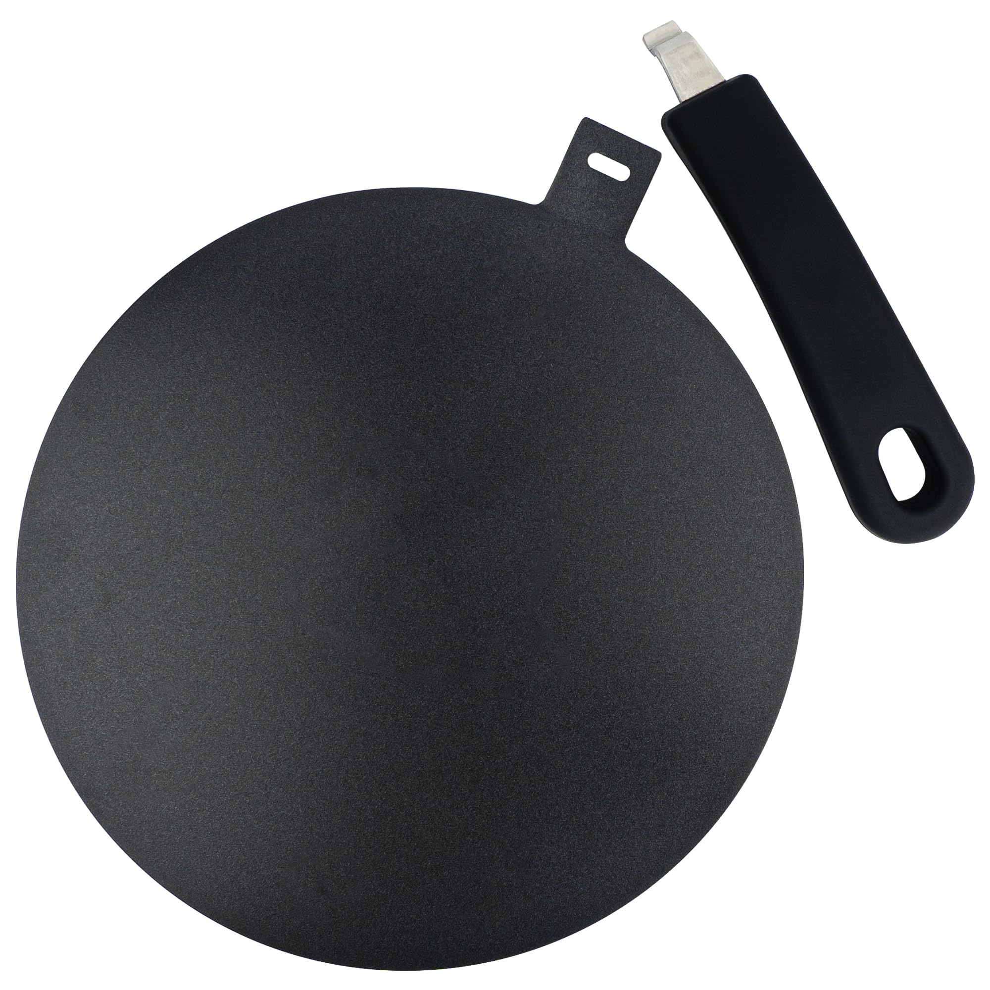 9.45 Inch Heat Diffuser for Glass & Induction Cooktops - Moka Pot & Pan Adapter Plate with Detachable Handle & Teflon Coating | Perfect for Espresso Brewing, Slow Cooking & Even Heat Distribution