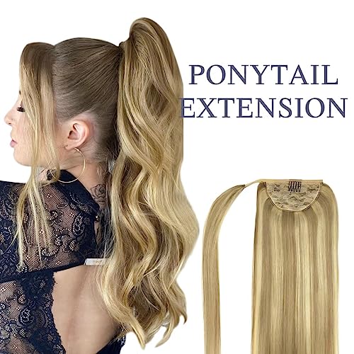#16/22 Light Blonde Highlighted Golden Blonde