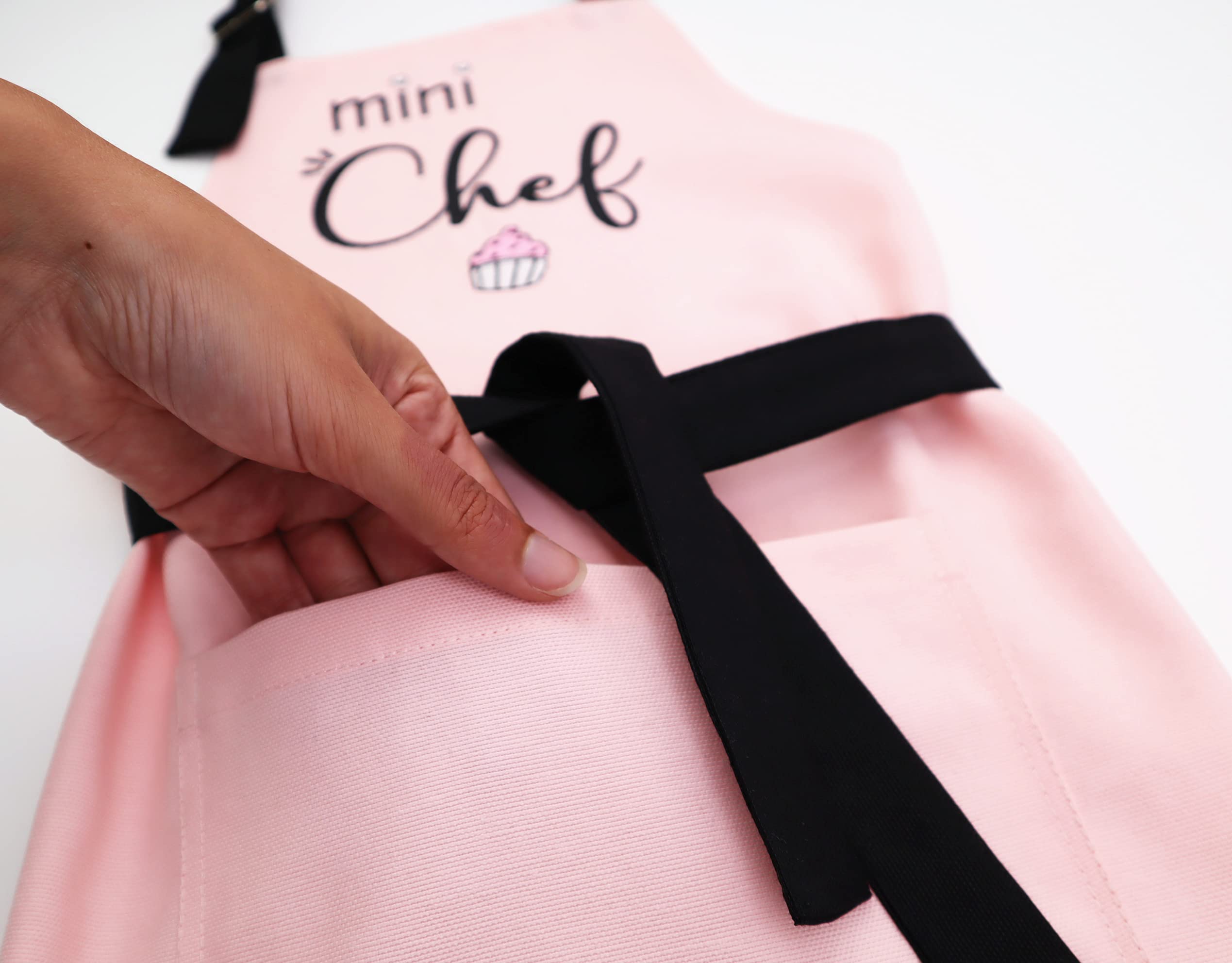 Matching Mother Daughter Apron Set for Cooking & Baking - Adjustable Chef Kitchen Aprons for Adults & Kids (3-7 Years) - Perfect Mother's Day Gift & Family Bonding Activity
