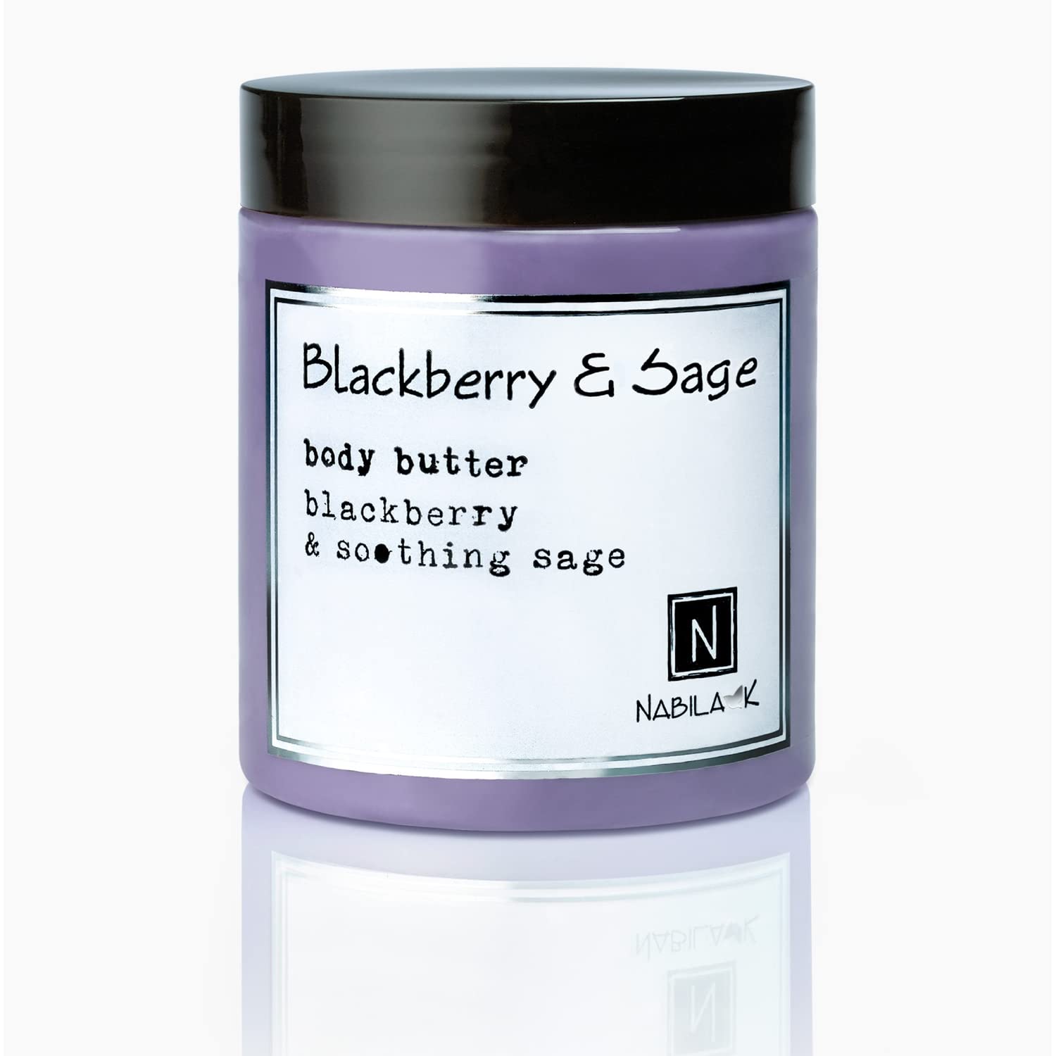Blackberry Sage Body Butter - Deep Moisturizing & Hydrating Daily Lotion for Dry Skin - Natural Ingredients, 9 oz - Perfect for After Shower & Nighttime Skin Care