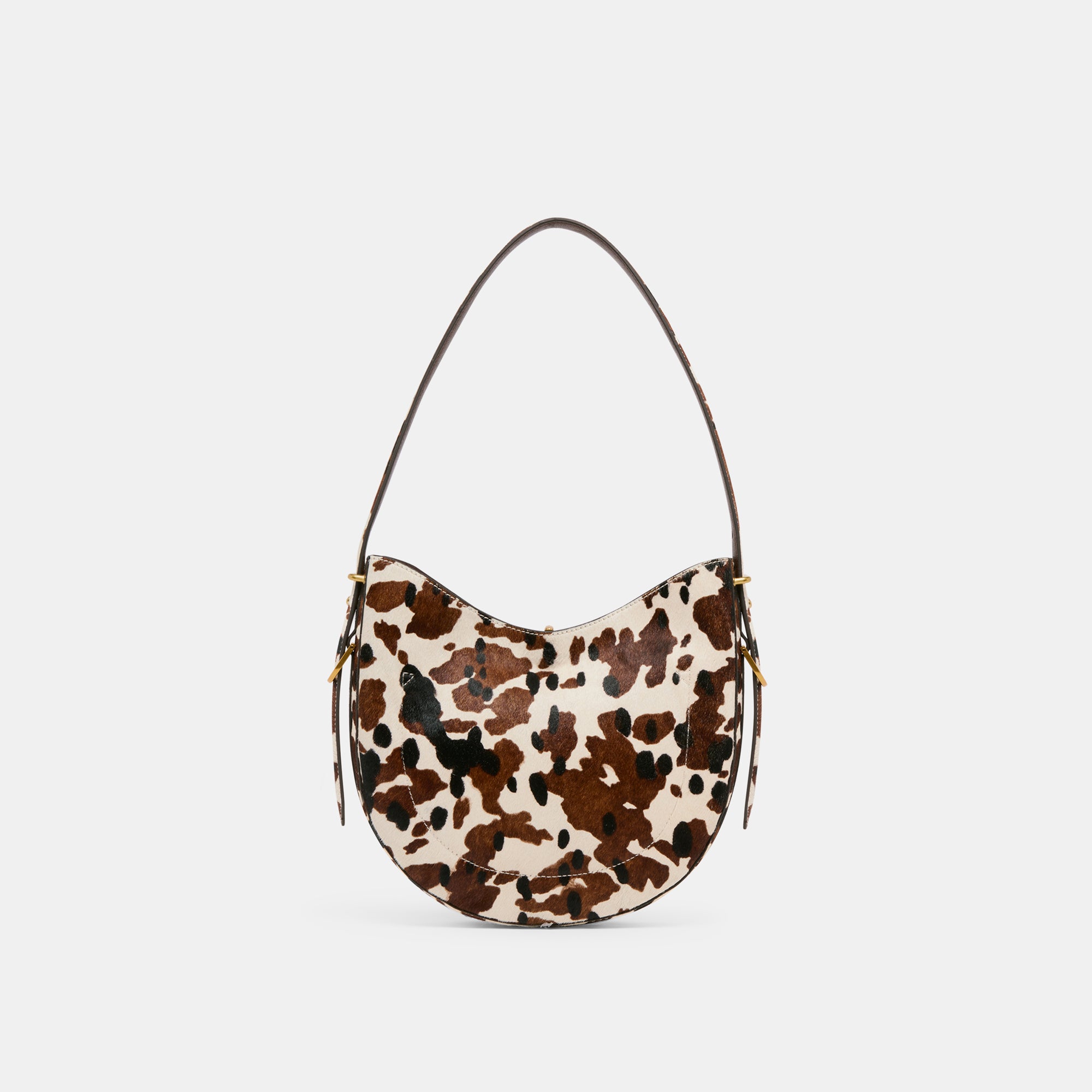 BREE SHOULDER BAG COCOA CALF HAIR - Stylish Leather Crossbody Purse for Women, Fashionable Everyday Handbag for Work, Travel & Date Night