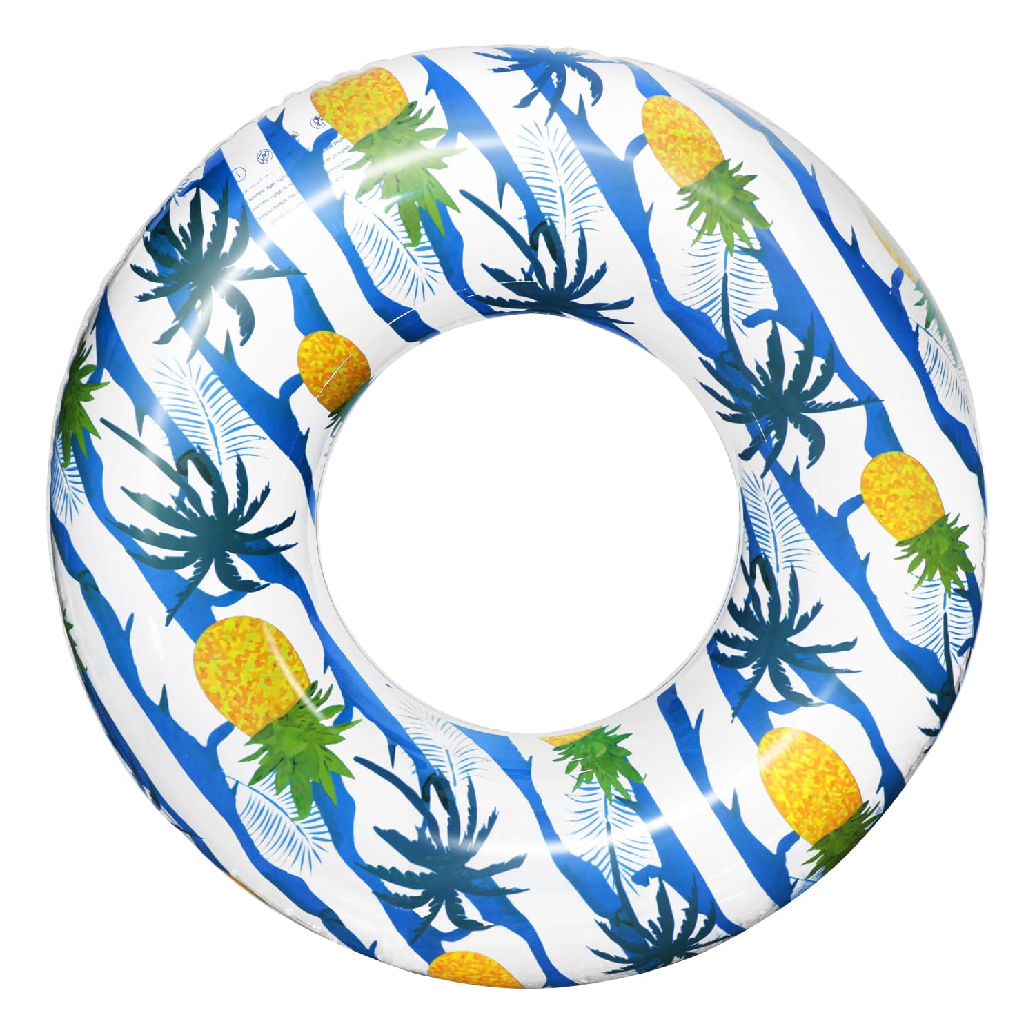 Polita Transparent Pool Floats Tube with Confetti Glitter Print - Summer Beach Party Pool Tubes for Adults & Kids - Perfect for Pool Parties, Lake Relaxation & Backyard Swimming Fun