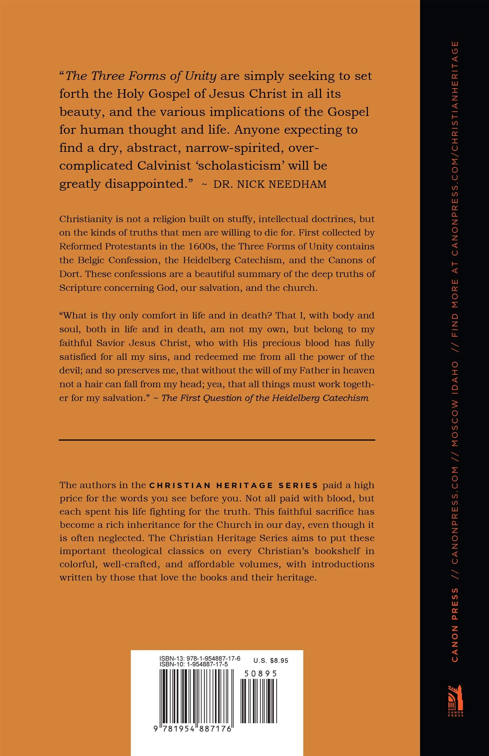 The Three Forms of Unity - Reformed Christian Theology Books for Bible Study, Church Groups & Personal Devotion | Essential Protestant Literature for Pastors, Students & Theology Enthusiasts
