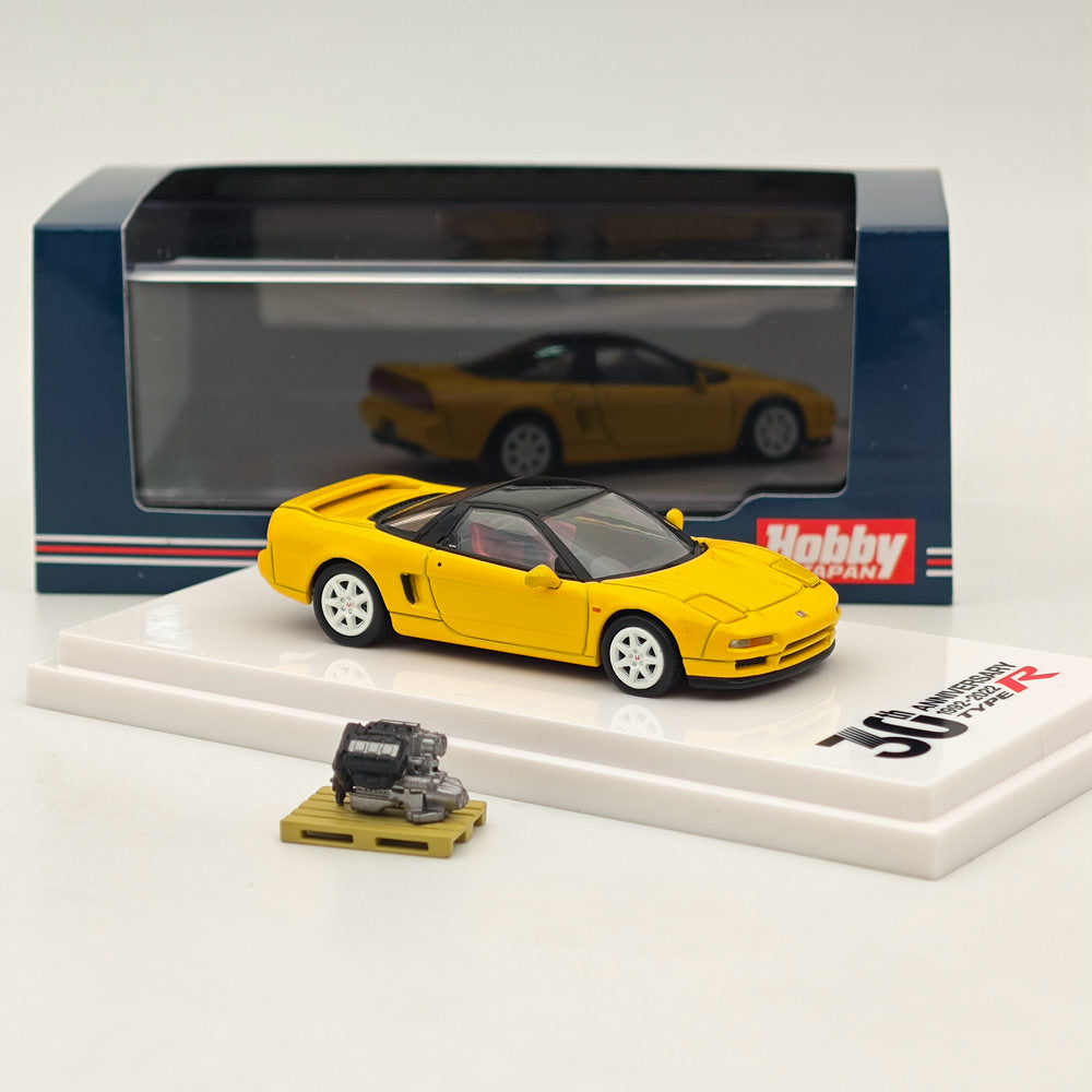 1/64 Scale Honda NSX NA1 Type R 1994 Diecast Model Car with Engine Display - 30th Anniversary Limited Edition Collectible for Car Enthusiasts | Perfect for Display Cases, Model Car Collections, and Gift Giving