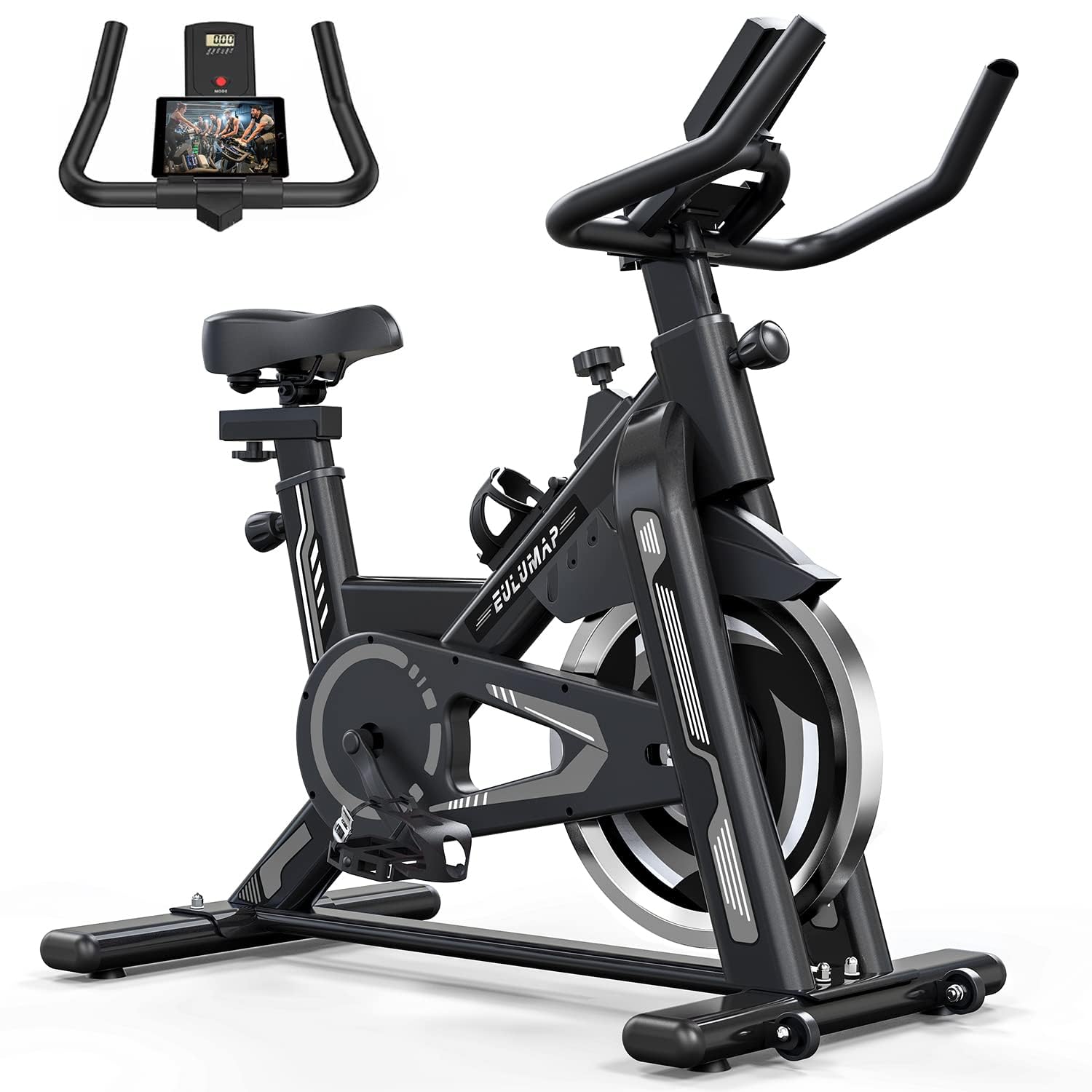 Premium Exercise Bike for Home Gym - Indoor Cycling Bike with Digital Display & Comfortable Seat Cushion | Perfect for Cardio Workouts, Weight Loss & Home Fitness Training