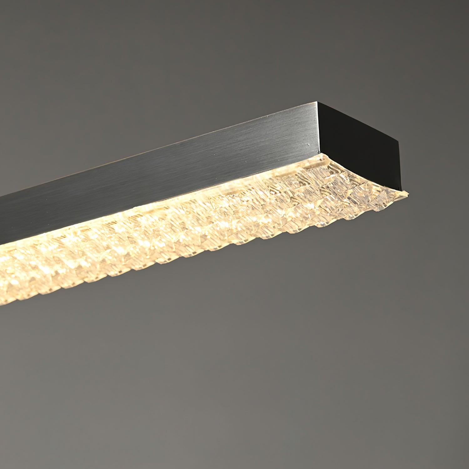Modern Marble Linear Pendant Light - Sleek Minimalist Hanging Lamp for Kitchen Island, Dining Room & Living Room Lighting