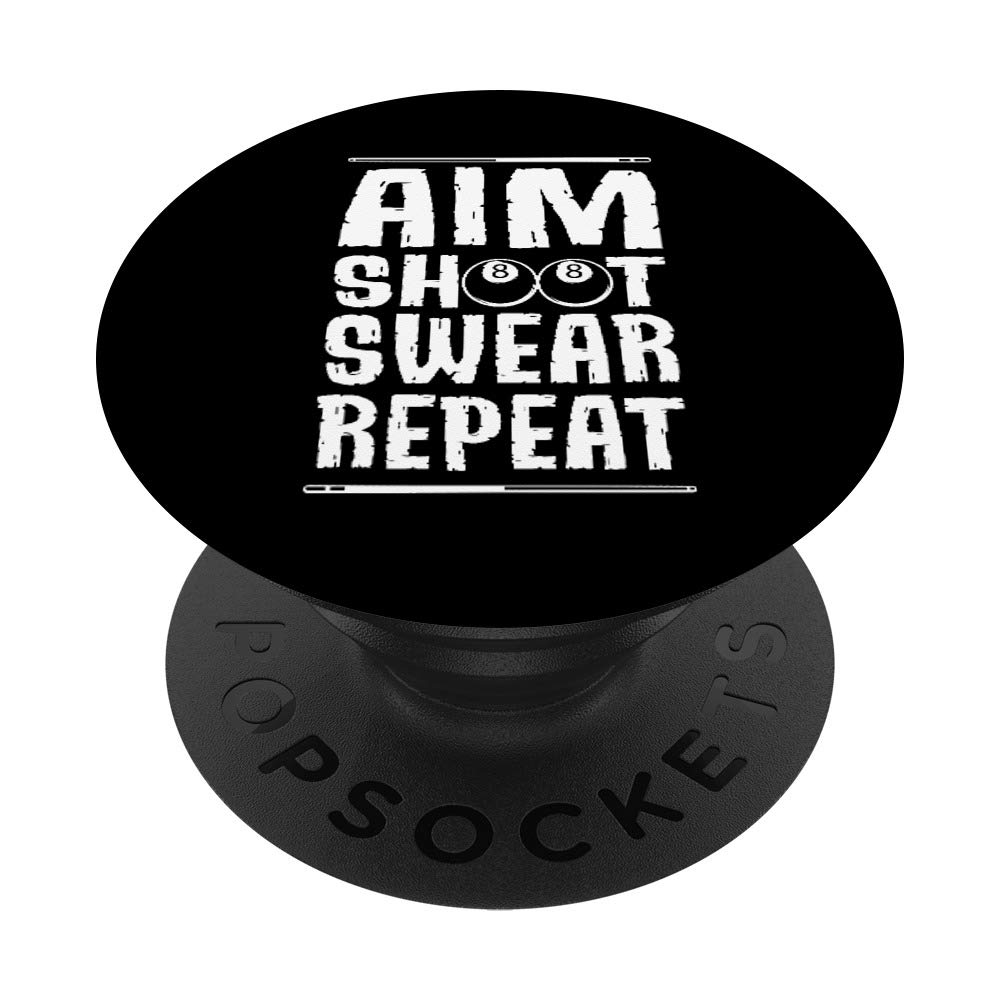 Billiards Pool Design PopSockets PopGrip - Interchangeable Phone Grip & Stand for iPhone, Samsung & Tablets - Perfect for Gaming, Photography & Secure Phone Handling