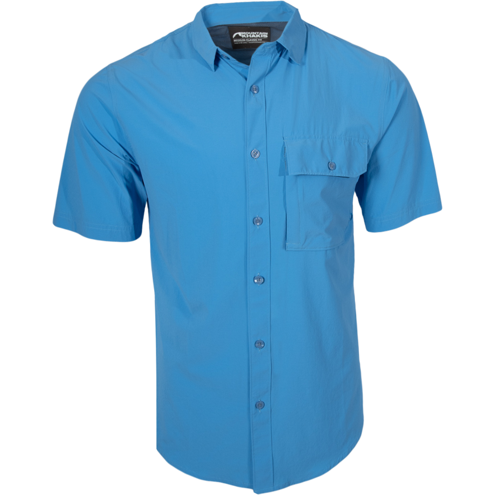 Men's Casual Short Sleeve Woven Shirt - Breathable Summer Button Down Shirt for Outdoor Activities, Travel & Daily Wear