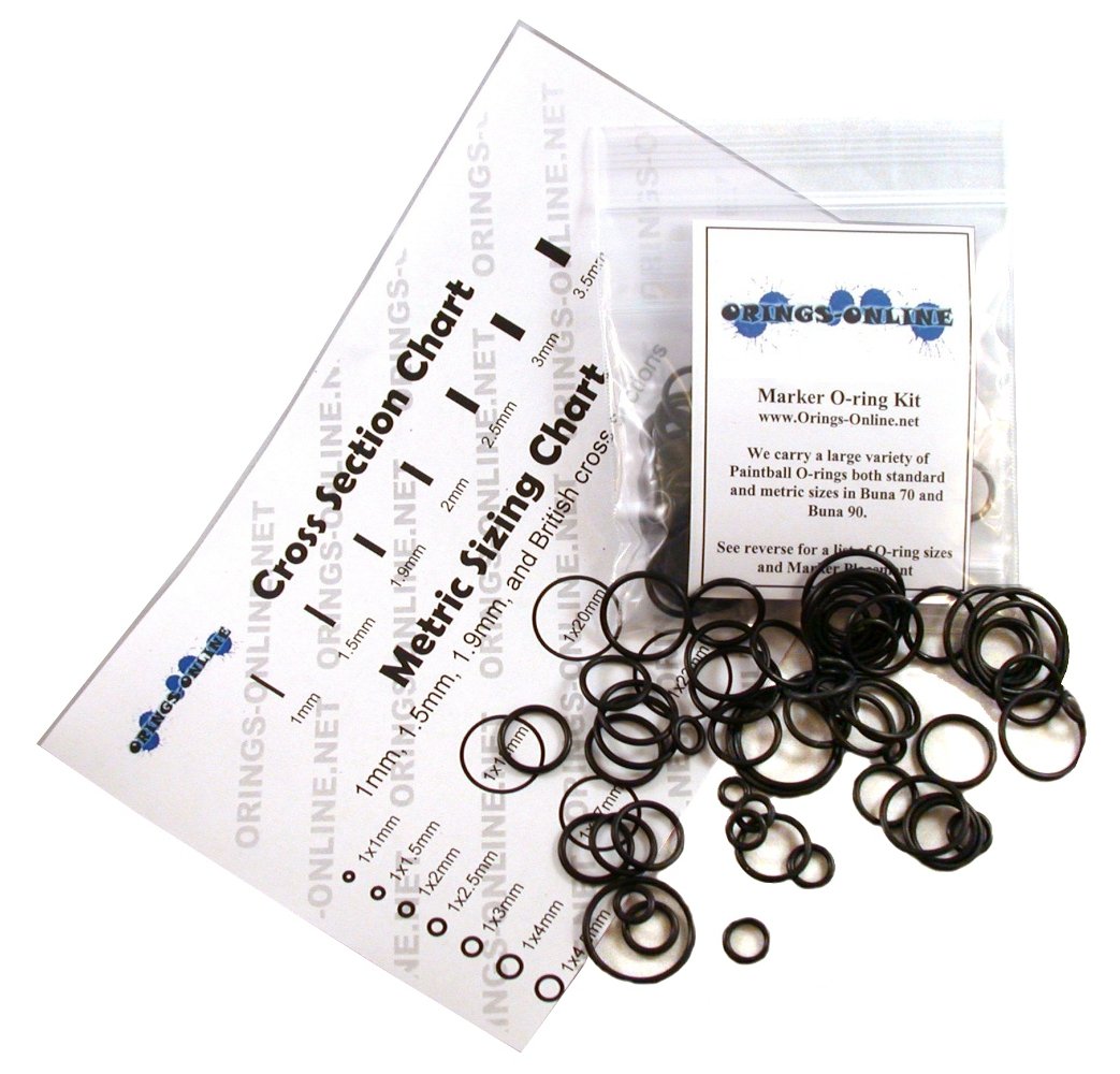Dangerous Power Solenoid Paintball O-Ring Kit (2X or 4X Rebuilds) - High Performance Replacement Seals for Paintball Markers - Perfect for Field Maintenance & Tournament Play
