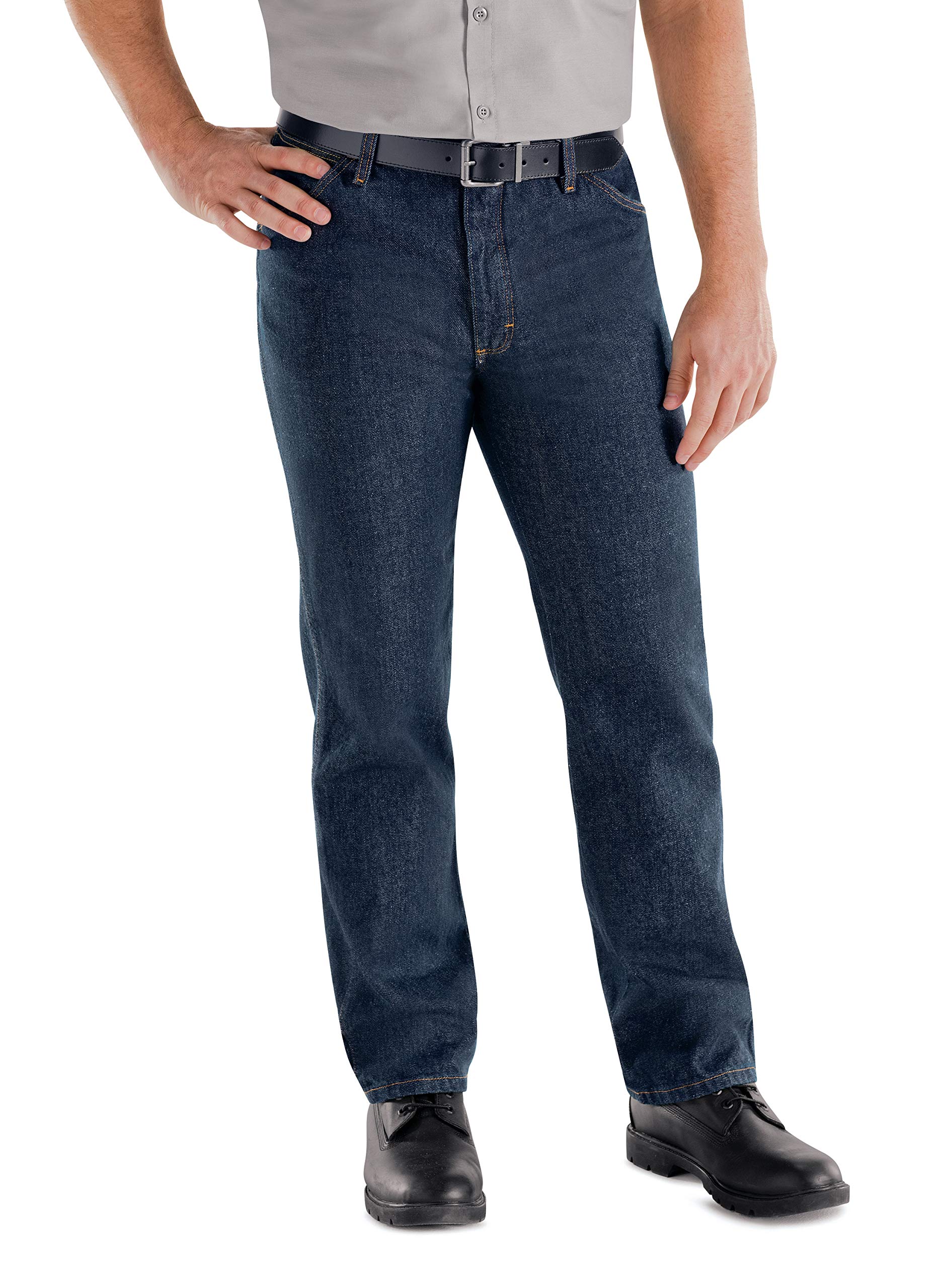 Red Kap Men's Classic Rigid Jean - Durable Work Pants for Construction, Farming & Outdoor Activities | Comfortable Denim Jeans for Tough Jobs