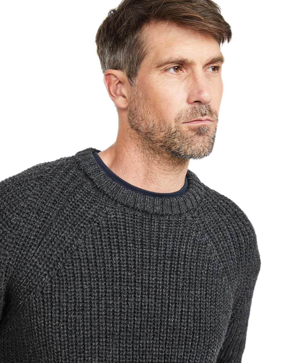 Aran Fisherman Sweater for Men - Irish Wool Knit Crewneck Pullover - Perfect for Casual Wear, Outdoor Adventures & Cold Weather