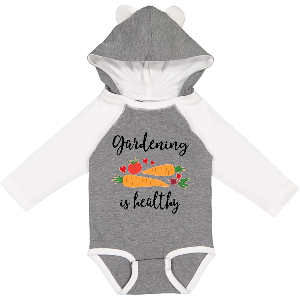 Inktastic Gardening Is Healthy Gardener Long Sleeve Baby Bodysuit - Perfect for Outdoor Activities, Family Photos & Infant Comfort