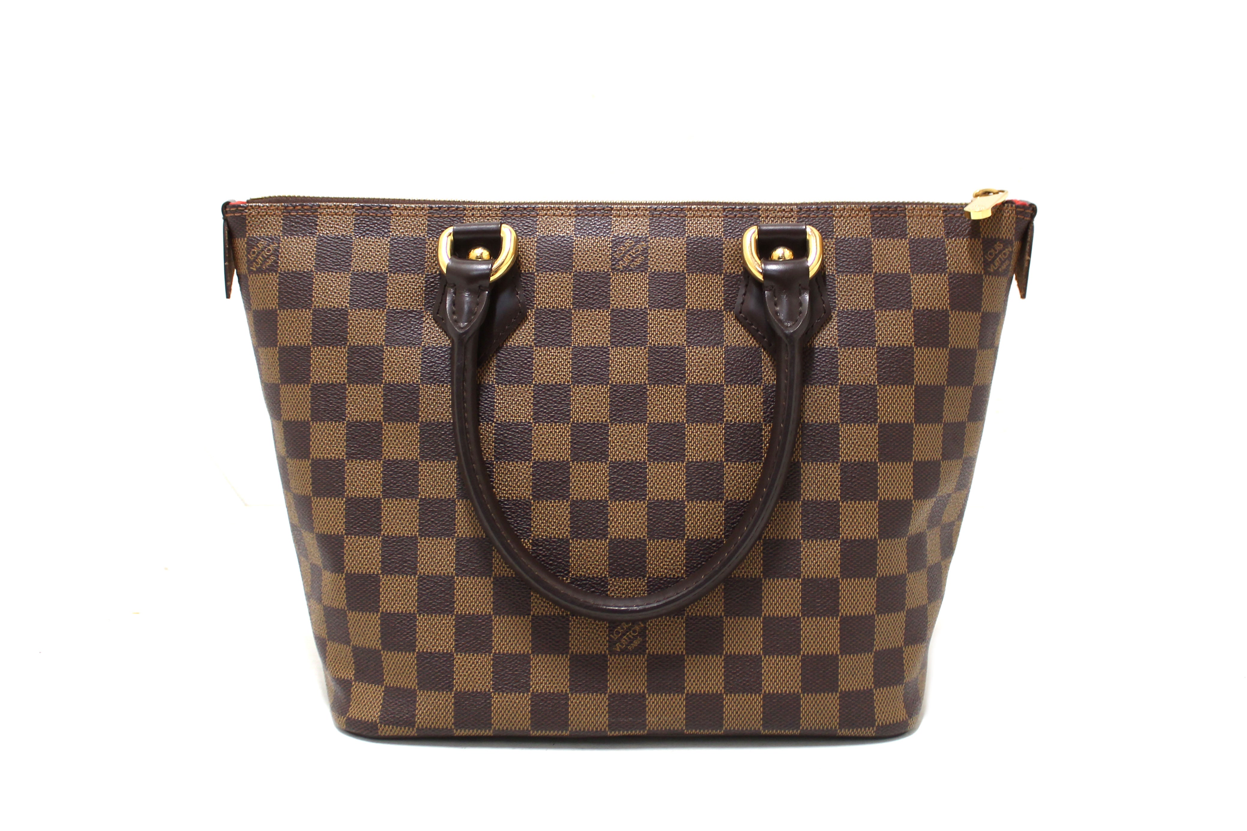 Authentic Louis Vuitton Damier Ebene Saleya PM Handbag - Luxury Designer Tote Bag for Women, Perfect for Work, Travel & Everyday Use