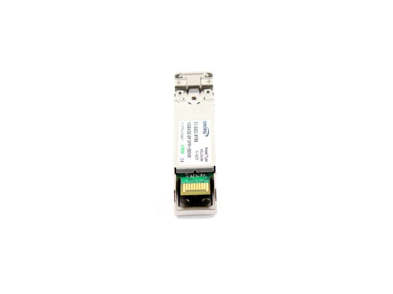 Sonicwall 10GB-SR SFP+ Short Reach Fiber Module (01-SSC-9785) - Multi-Mode No Cable for High-Speed Network Connectivity in Data Centers & Enterprise Networks