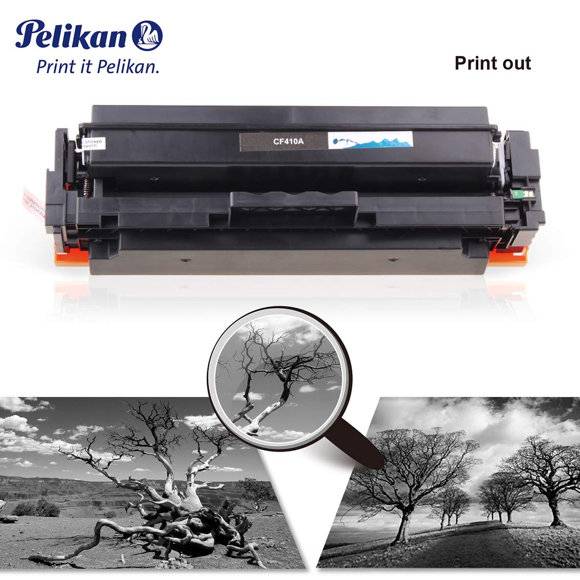 Original HP CF410A Compatible Toner Cartridge Replacement for HP LaserJet Pro M452DN, M452DW, M452NW & MFP M477FDW, M477FDN, M477FNW, MFP M377 Printers - High Yield Black Ink for Office & Home Printing