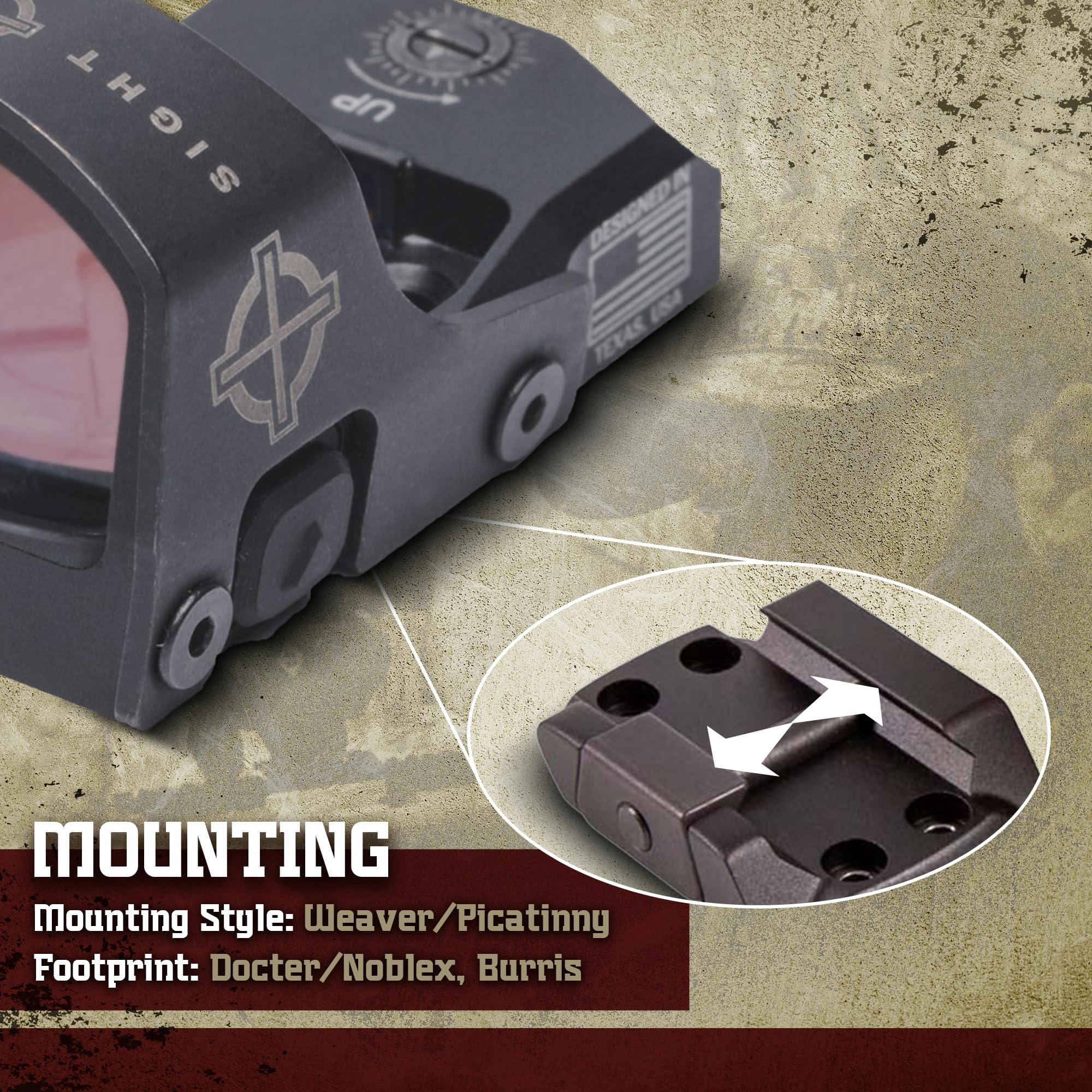 Sightmark Mini Shot M-Spec Reflex Sight - Red Dot Sight for Pistols & Rifles | Quick Target Acquisition | Hunting, Tactical & Home Defense Use