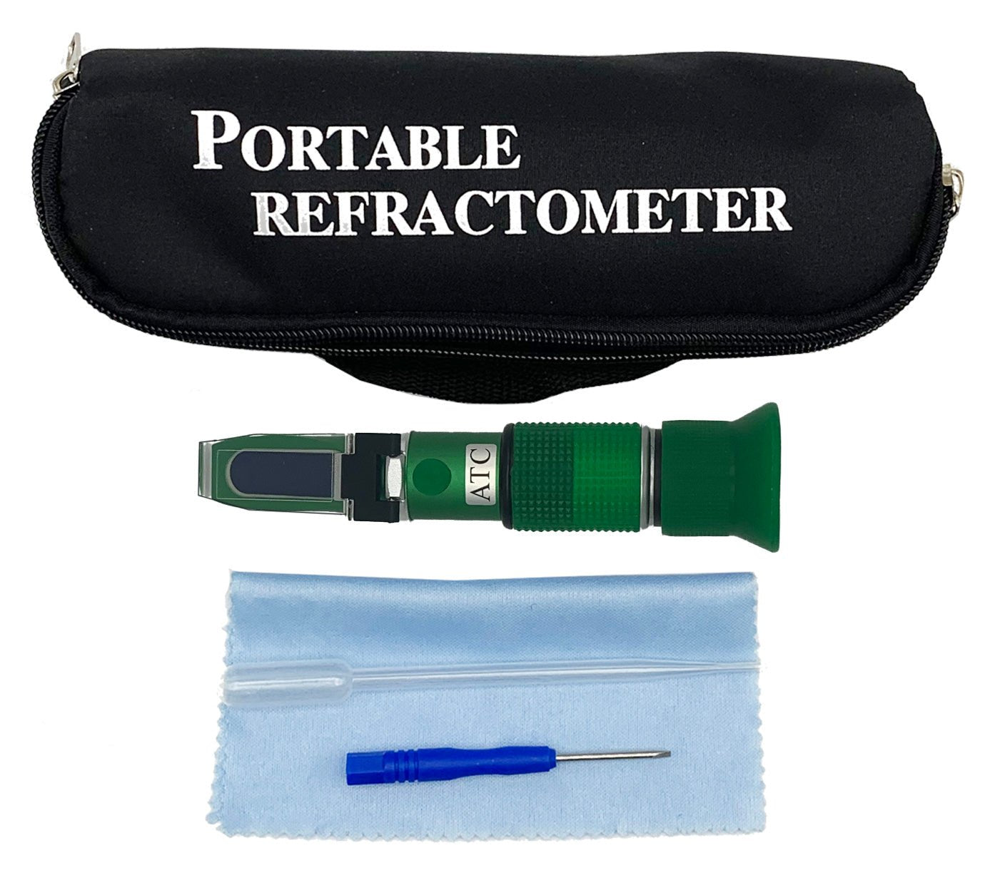 Premium Automotive Coolant Refractometer with ATC - Accurate Antifreeze & Coolant Testing for Cars, Trucks & Heavy Equipment - Perfect for Mechanics, DIY Enthusiasts & Fleet Maintenance