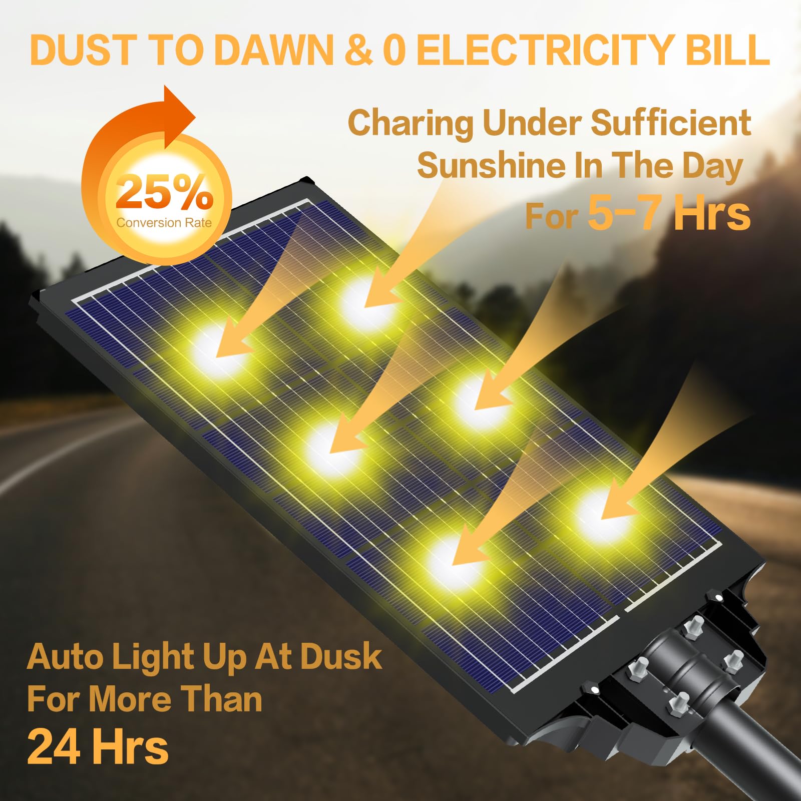 3200W Solar Street Lights Outdoor - 300,000 Lumens Commercial Solar Parking Lot Lights with Motion Sensor, IP66 Waterproof, Dusk to Dawn (2 Pack) - Perfect for Parking Lots, Driveways, Pathways, and Backyards