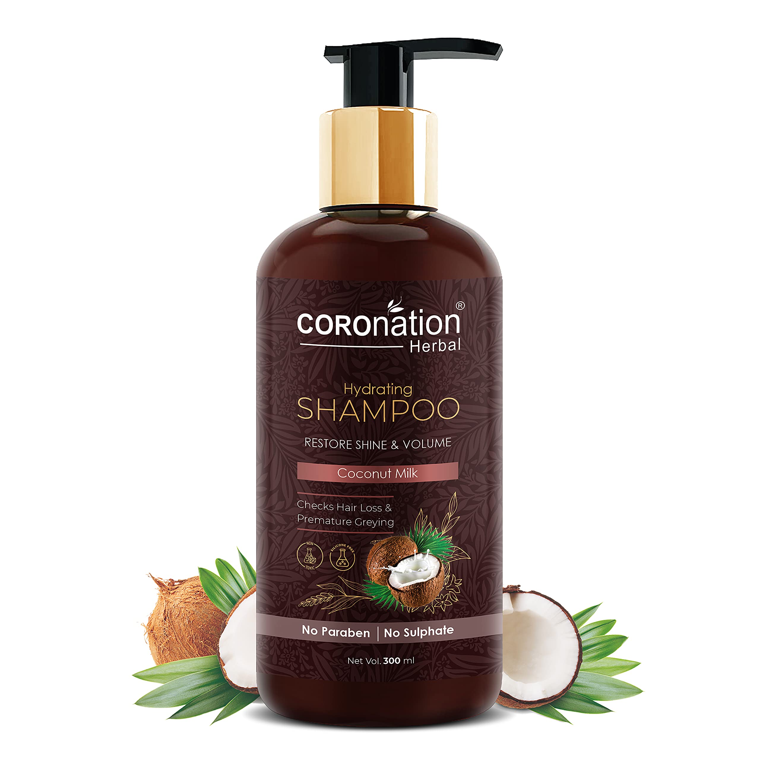 Organic Coconut Milk Shampoo for Men & Women - Hydrating & Frizz Control Hair Care | Restores Shine, Volume & Smoothness | Anti-Dandruff & Scalp Cleansing | Reduces Hair Fall & Prevents Split Ends | Perfect for Dry, Damaged & Curly Hair Types