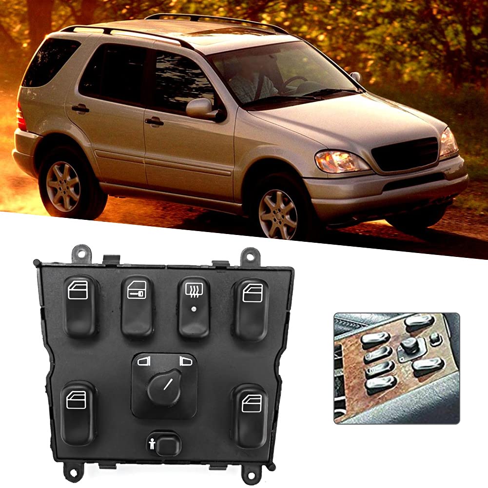 Power Window Master Switch Replacement A1638206610 - Compatible with W163 ML320 - Electric Window Control Switch for Smooth Operation - Perfect for Car Window Repair & Maintenance