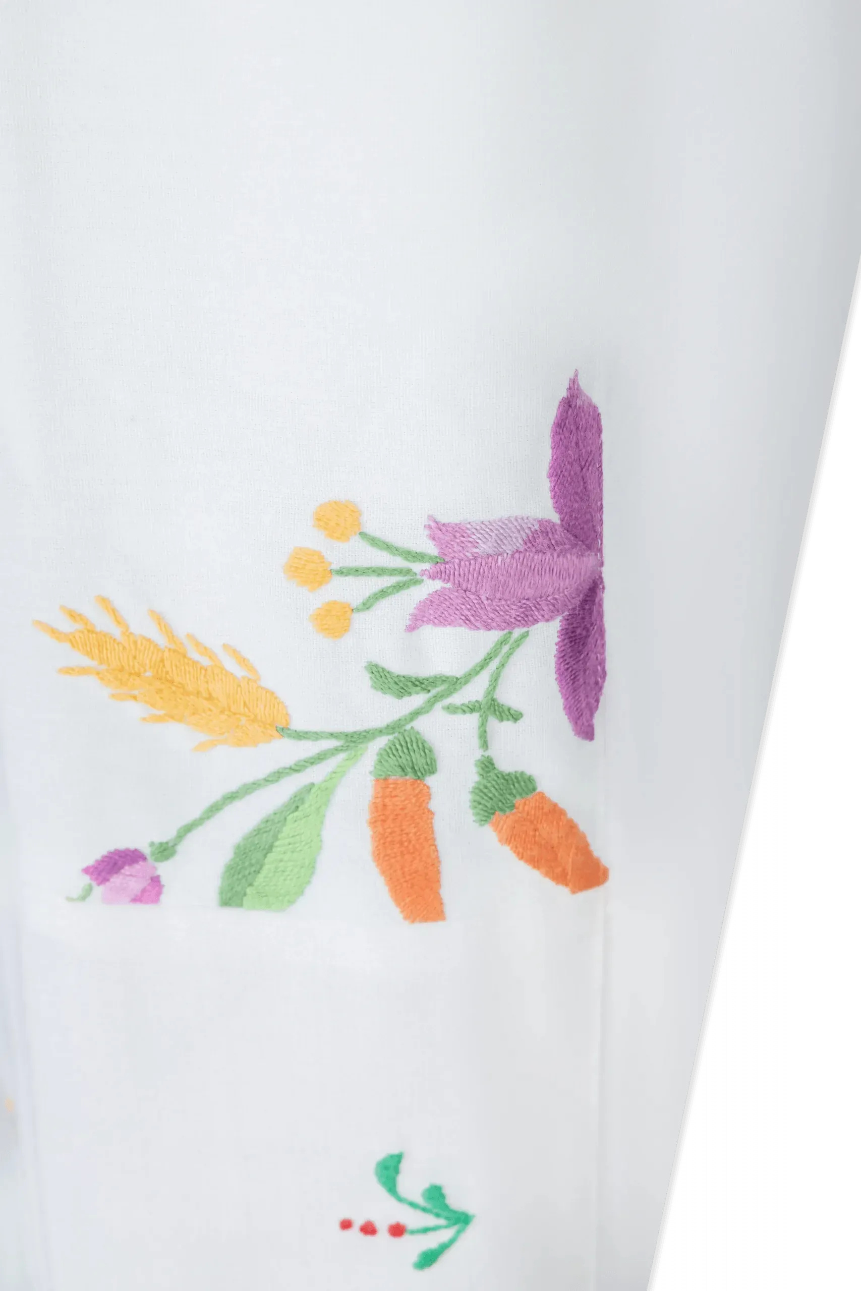 Embroidered Linen Pants for Women - Breathable Summer Wide Leg Trousers - Perfect for Beach, Vacation & Boho Style Outfits