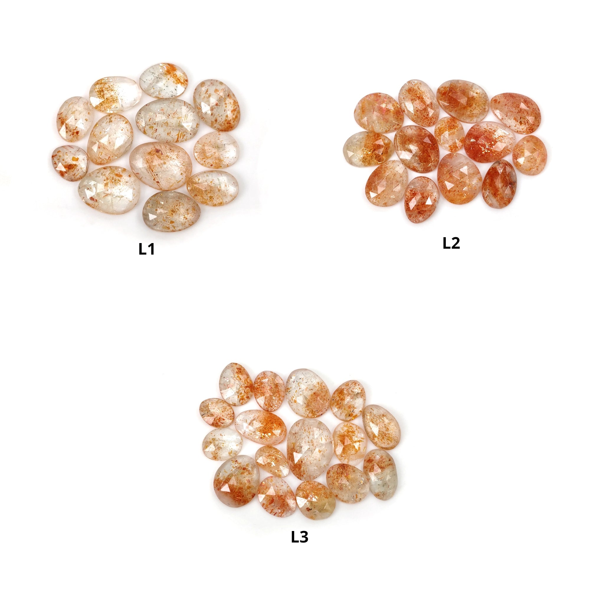 Natural Untreated Chatoyant Orange Sunstone Gemstone - Rose Cut, Unique Uneven Shape for Jewelry Making & Healing Crystals | Perfect for Necklaces, Rings & Spiritual Energy Work