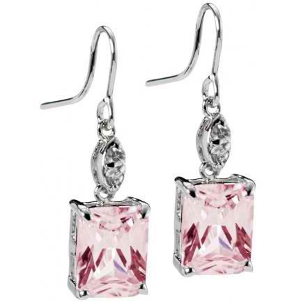 Hayden Pink Cubic Zirconia Stud Earrings - Hypoallergenic 925 Sterling Silver Jewelry for Women | Perfect for Weddings, Parties & Everyday Elegance