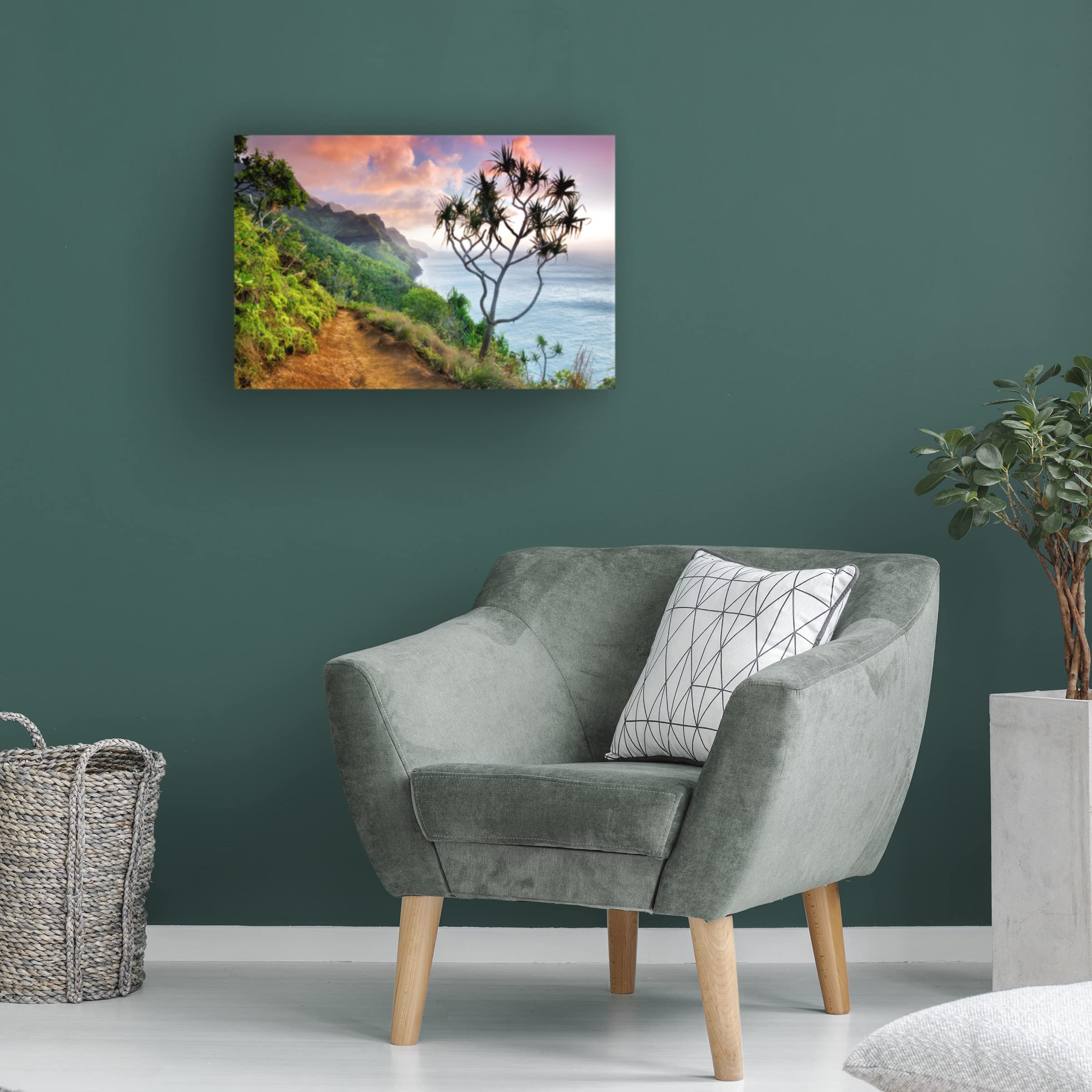 Dennis Frates 'Napali' Canvas Art Print - Stunning Coastal Landscape Wall Decor for Living Room, Bedroom & Office | Trademark Fine Art Collection