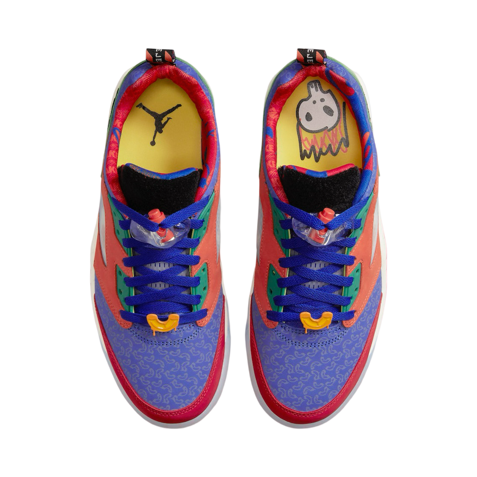 Air Jordan 5 Retro Low Doernbecher Michael Hyper Royal Orange Sneakers - Limited Edition Basketball Shoes for Men - Perfect for Streetwear & Sneaker Collectors