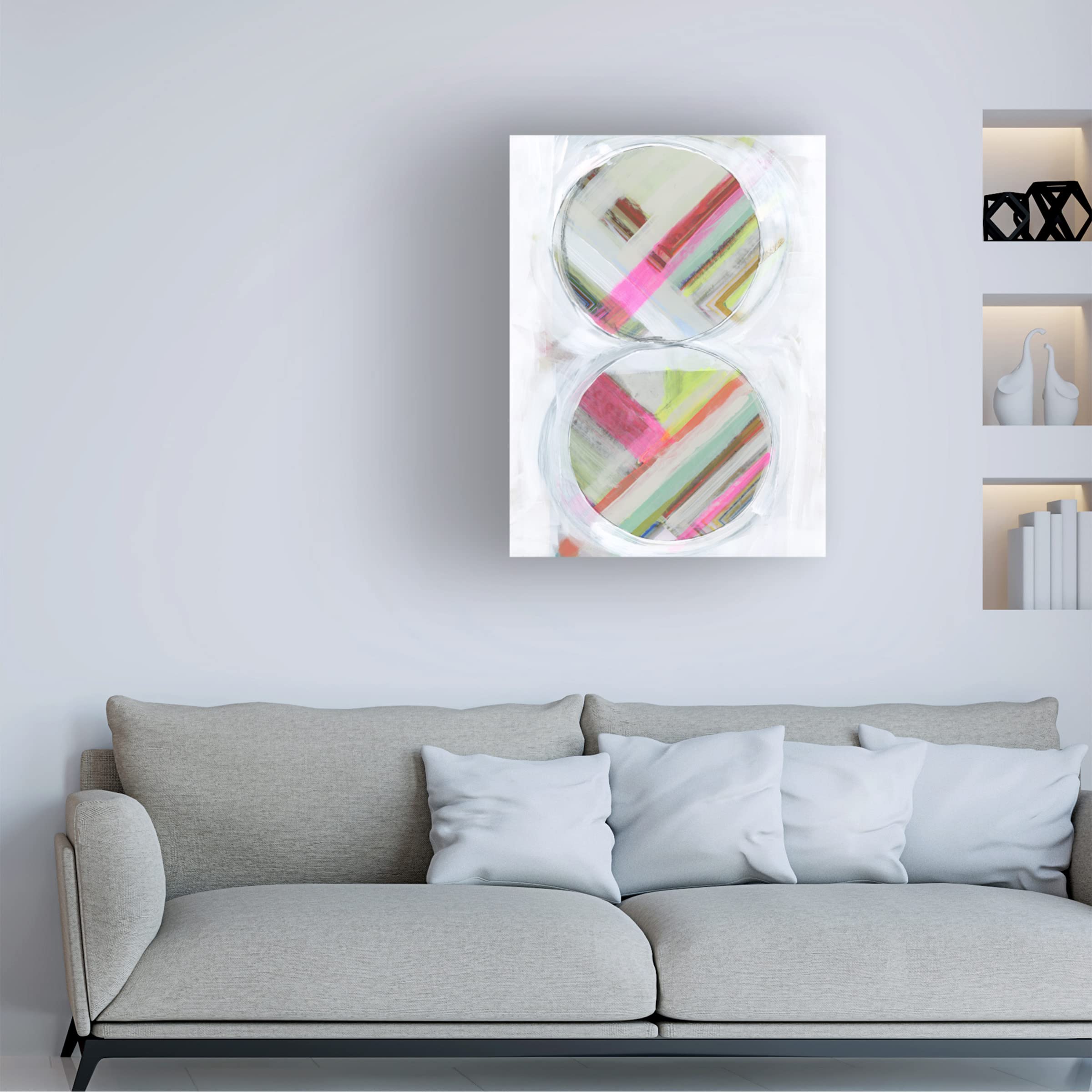 Bellissimo Art 'Art in Whites I' Premium Canvas Wall Art Print - 18x24 Inches - Modern Home Decor for Living Room, Bedroom & Office