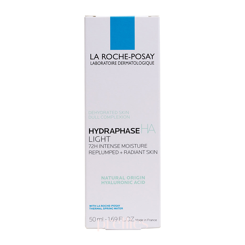 La Roche-Posay Hydraphase Light Hyaluronic Acid Face Moisturizer - 50ml Hydrating Cream for Dry & Dehydrated Skin - Day & Night Use for Glowing Complexion