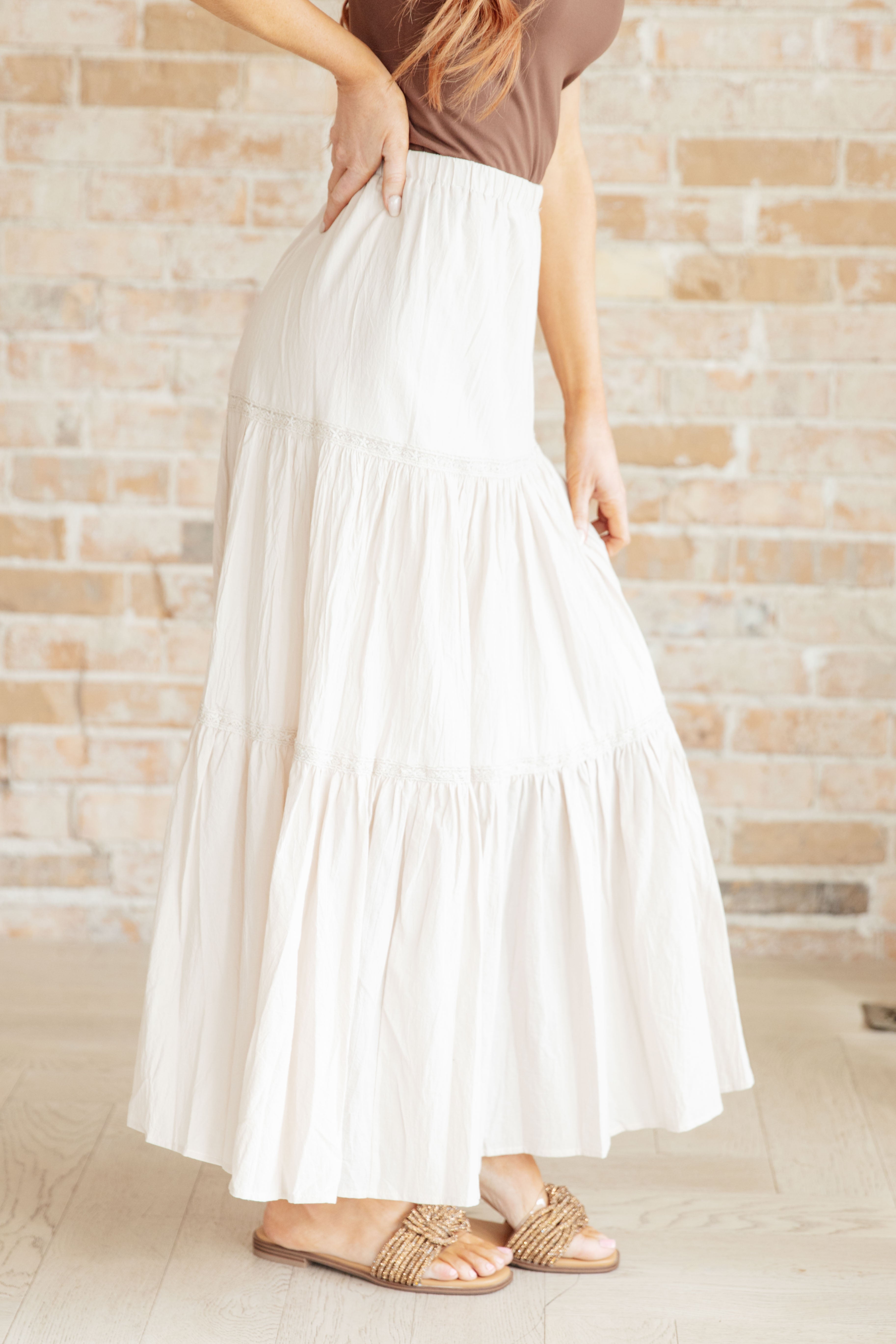 Let It Begin Tiered Maxi Skirt - Flowy Boho Long Skirt for Women | Perfect for Beach, Vacation & Summer Outfits