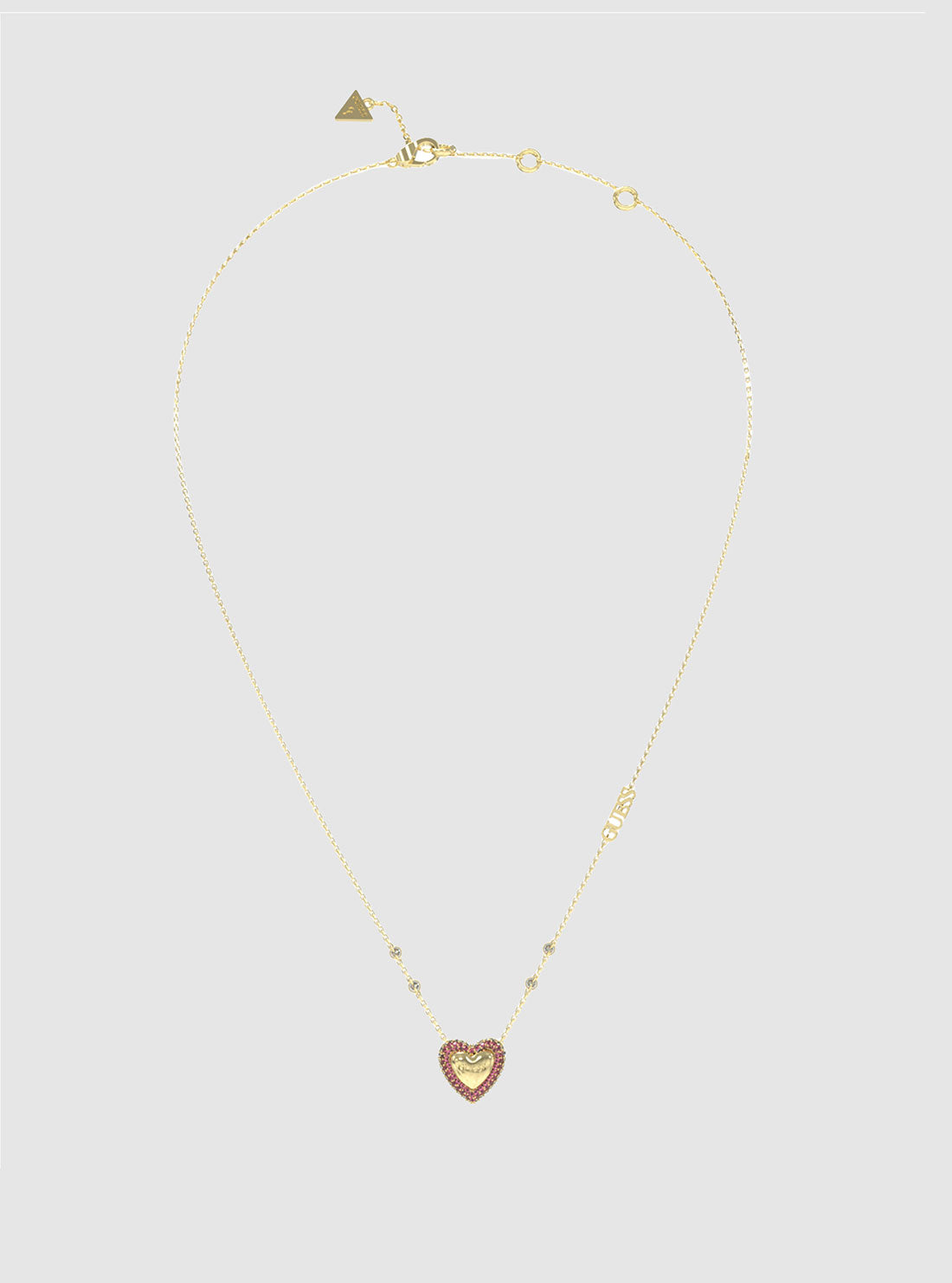 14K Gold Pink Pave Heart Pendant Necklace for Women - Elegant Valentine's Day Gift, Anniversary Jewelry for Her - Perfect for Romantic Dates & Special Occasions