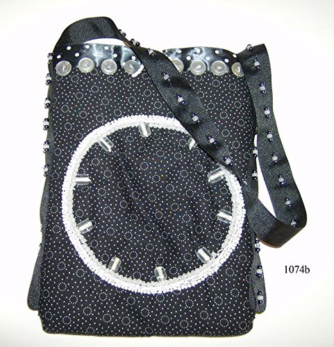 Black Polka Dot White Handbag for Women - Stylish Crossbody Purse for Everyday Use, Work, and Evening Out