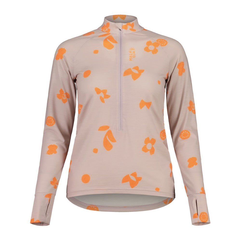 Maloja TraunseeM Midlayer Shirt for Women - Lightweight Fleece Hiking Shirt with UPF Protection - Perfect for Outdoor Adventures, Camping & Travel