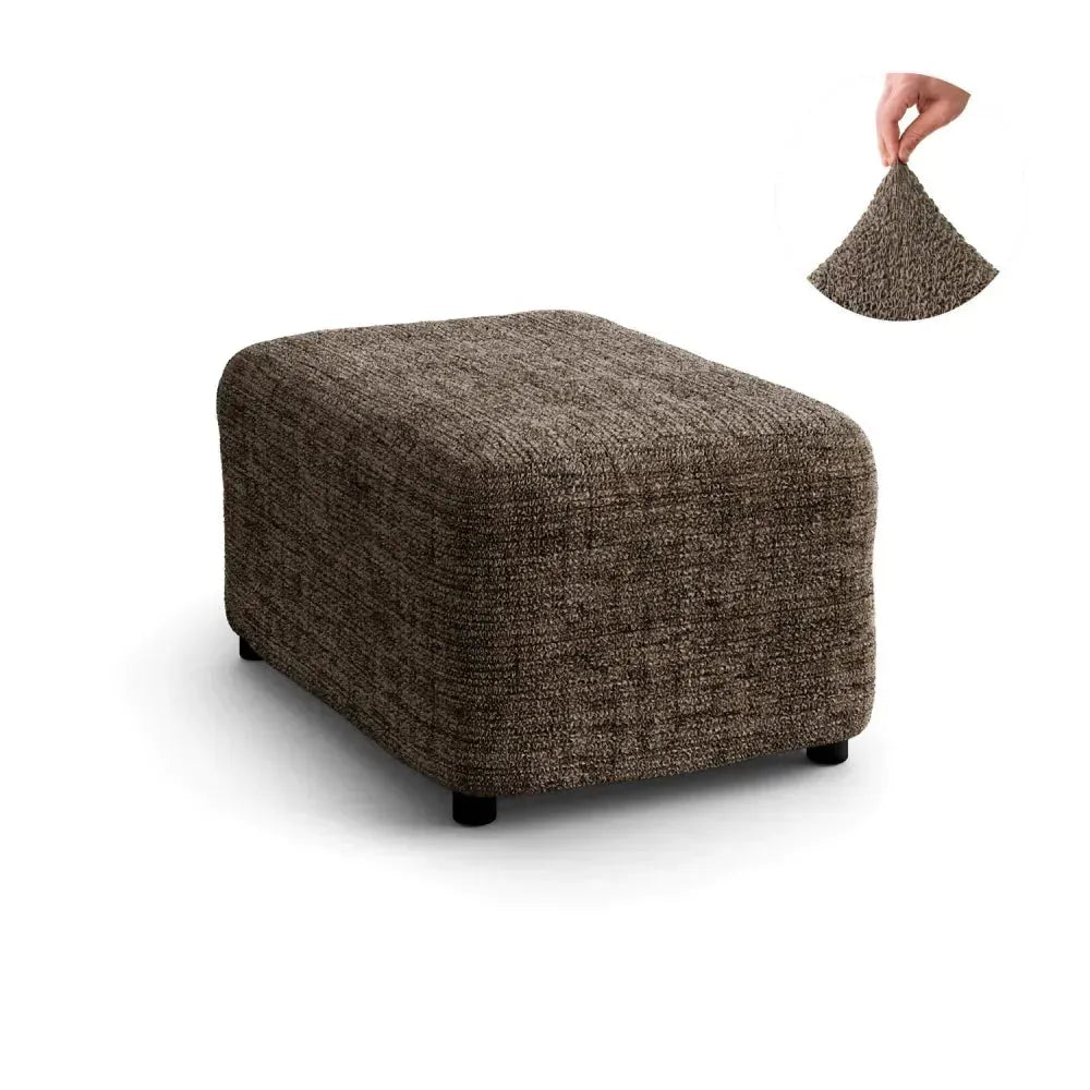 Medium Ottoman Slipcover - Microfiber Printed Collection - Perfect for Living Room, Bedroom & Home Decor