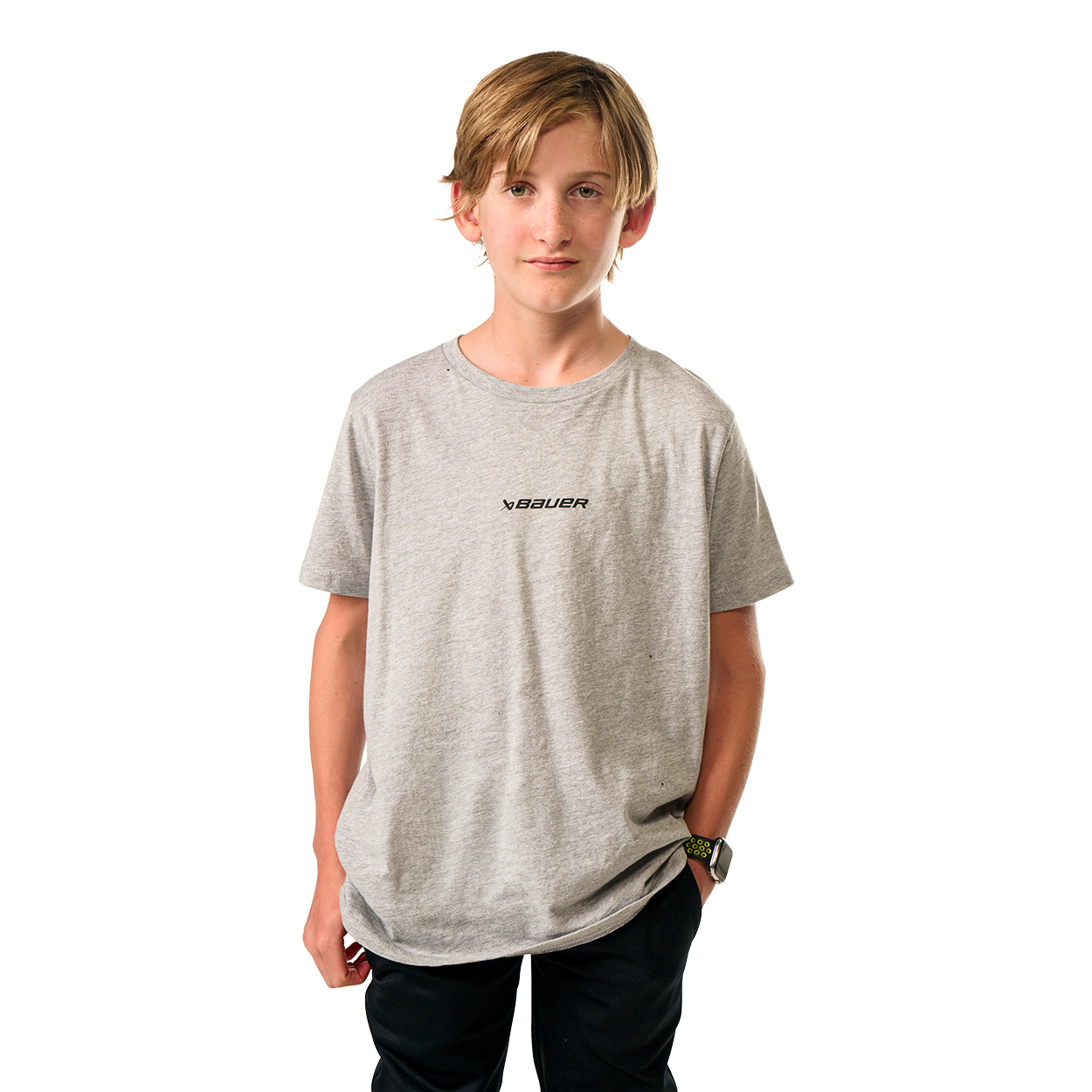 Bauer Outline Graphic Tee for Youth - Cool & Stylish Boys & Girls T-Shirt - Perfect for School, Sports & Casual Wear