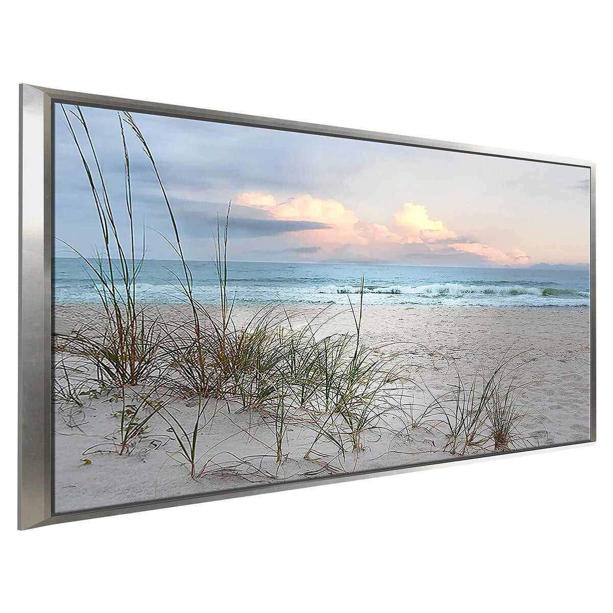 Beach Driftwood Print on Floating Canvas Wall Art - Coastal Decor for Living Room, Bedroom & Office - Nature Inspired Home Decor