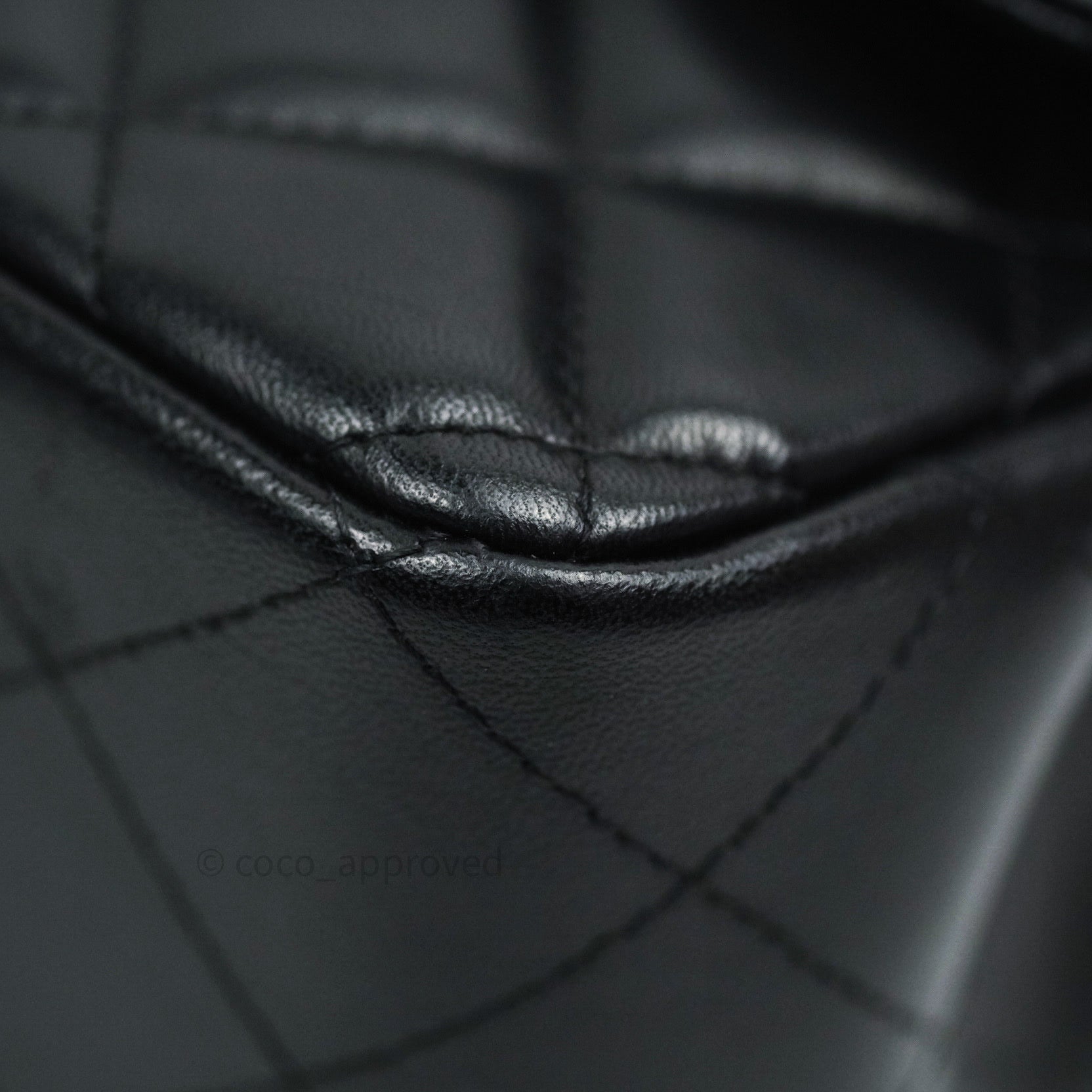 Chanel Classic Jumbo Double Flap Bag Black Lambskin Leather with Silver Hardware - Luxury Designer Handbag for Women, Perfect for Evening Events & Special Occasions