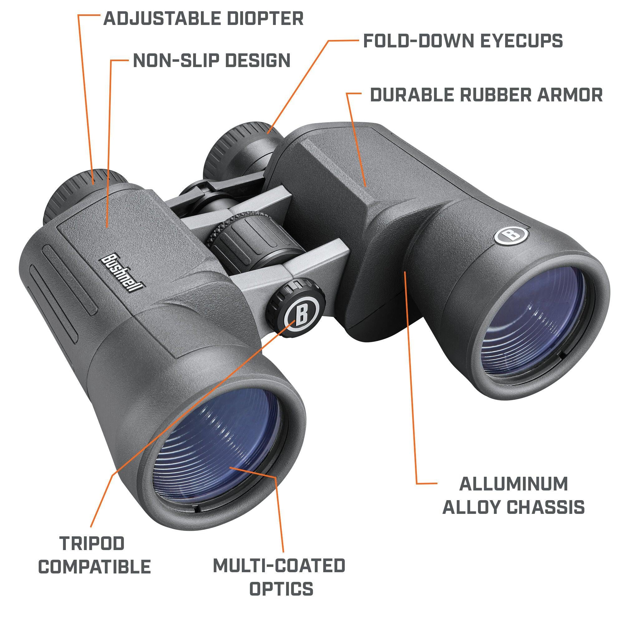 Bushnell Powerview 2 10x50 Binoculars - High Power Binoculars for Bird Watching, Hunting, Stargazing & Outdoor Adventures