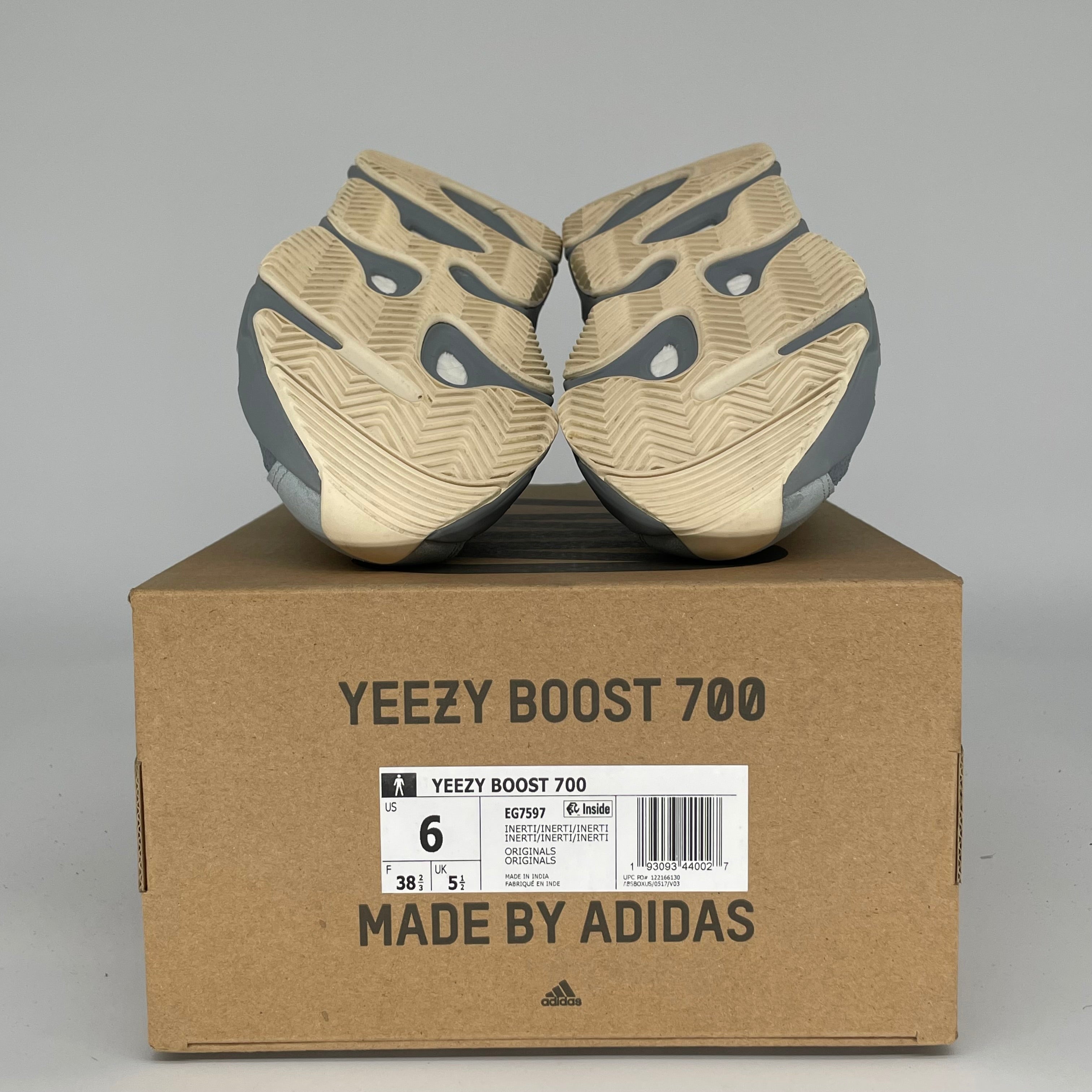 Adidas Yeezy Boost 700 'Inertia' Sneakers - Men's Size 6 (EG7597) | Comfortable Running & Casual Shoes for Gym, Streetwear & Everyday Wear