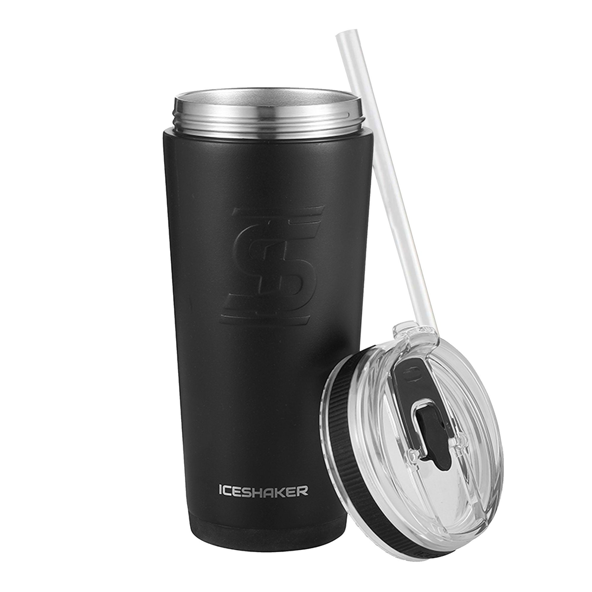 8x8 Custom 26oz Flexible Water Bottle - Black - Perfect for Gym, Hiking & Outdoor Activities